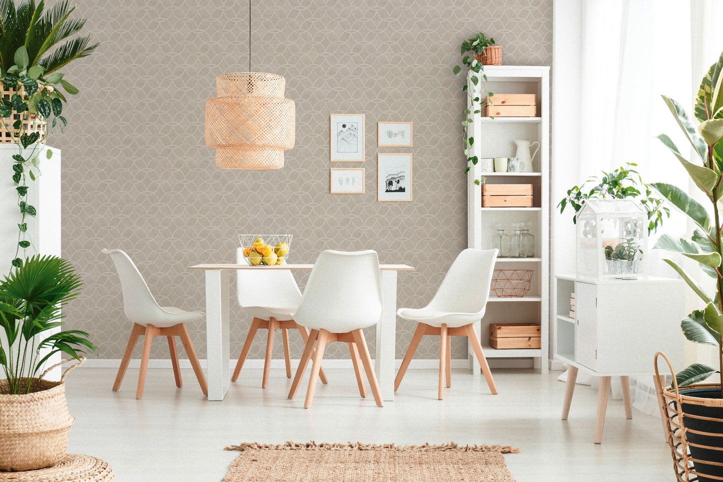 A.S. Création Geometrisch Grau 375642 Wandtapete Vlies Satin Rolle Tapete VILLA