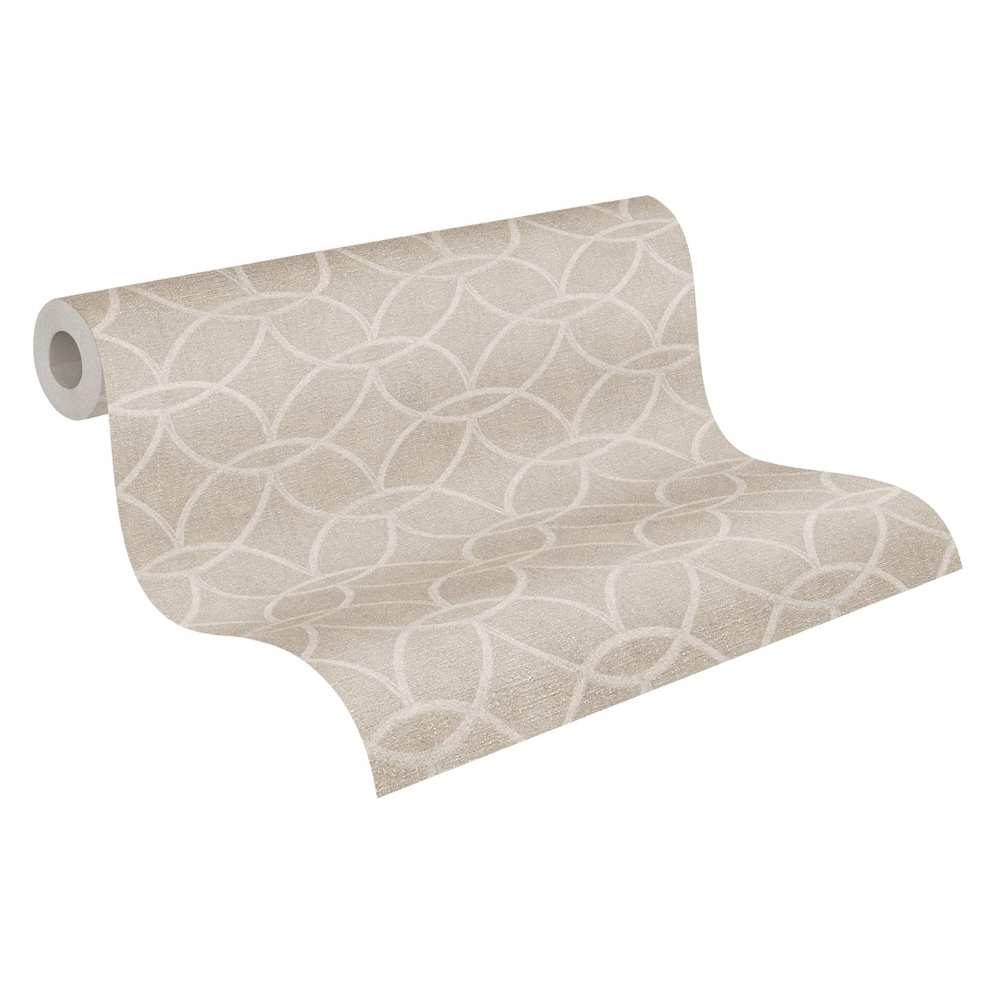 A.S. Création Geometrisch Grau 375642 Wandtapete Vlies Satin Rolle Tapete VILLA