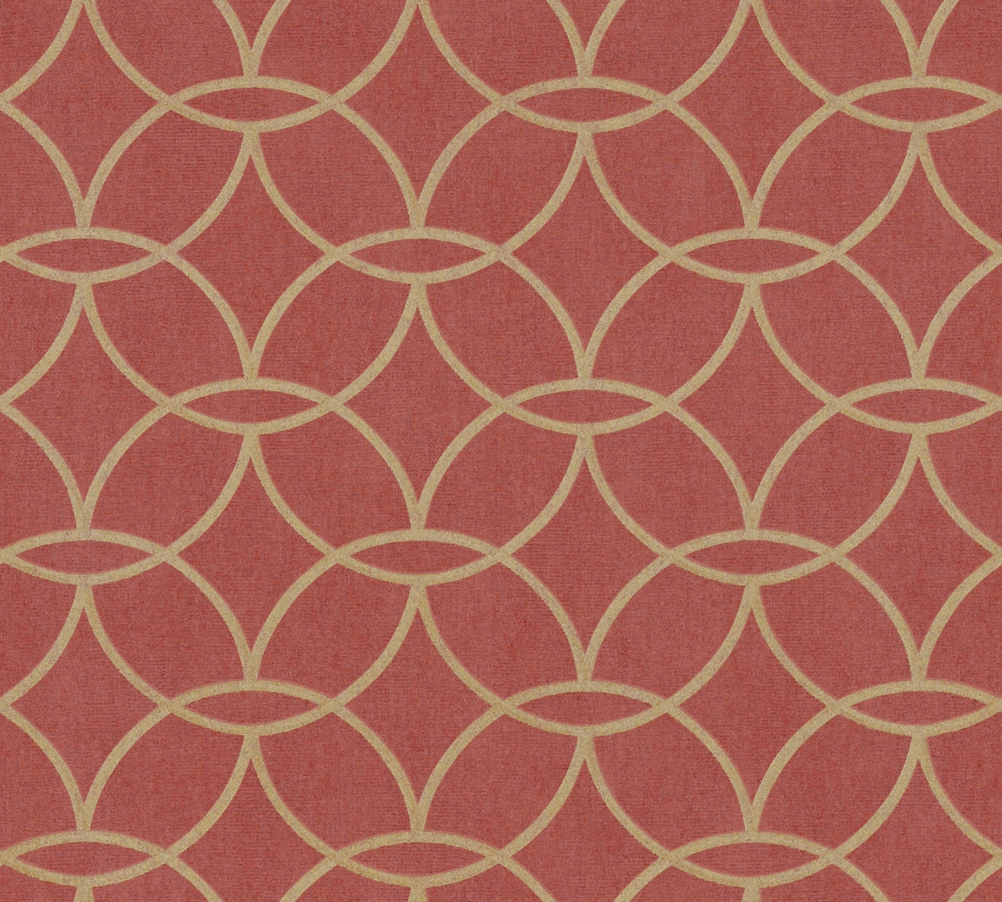 A.S. Création Geometrisch Rot 375646 Wandtapete Vlies Satin Rolle Tapete VILLA