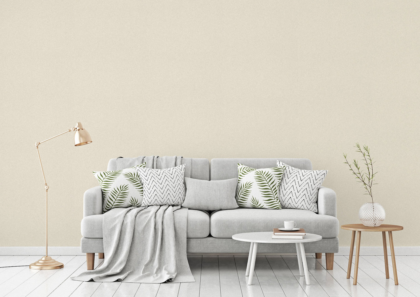 A.S. Création Uni Beige Creme 375661 Wandtapete Vlies Satin Rolle Tapete VILLA