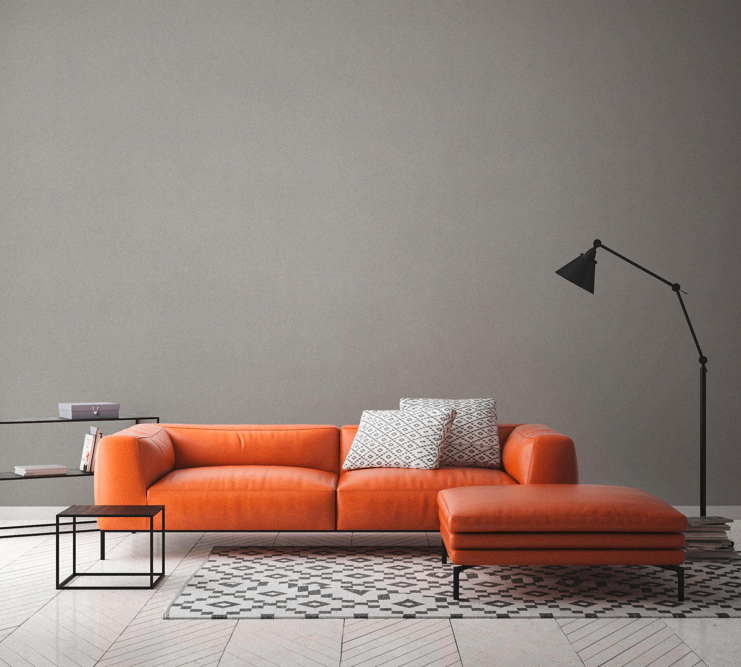 A.S. Création Uni Grau 375665 Wandtapete Vlies Satin Rolle Tapete VILLA grey