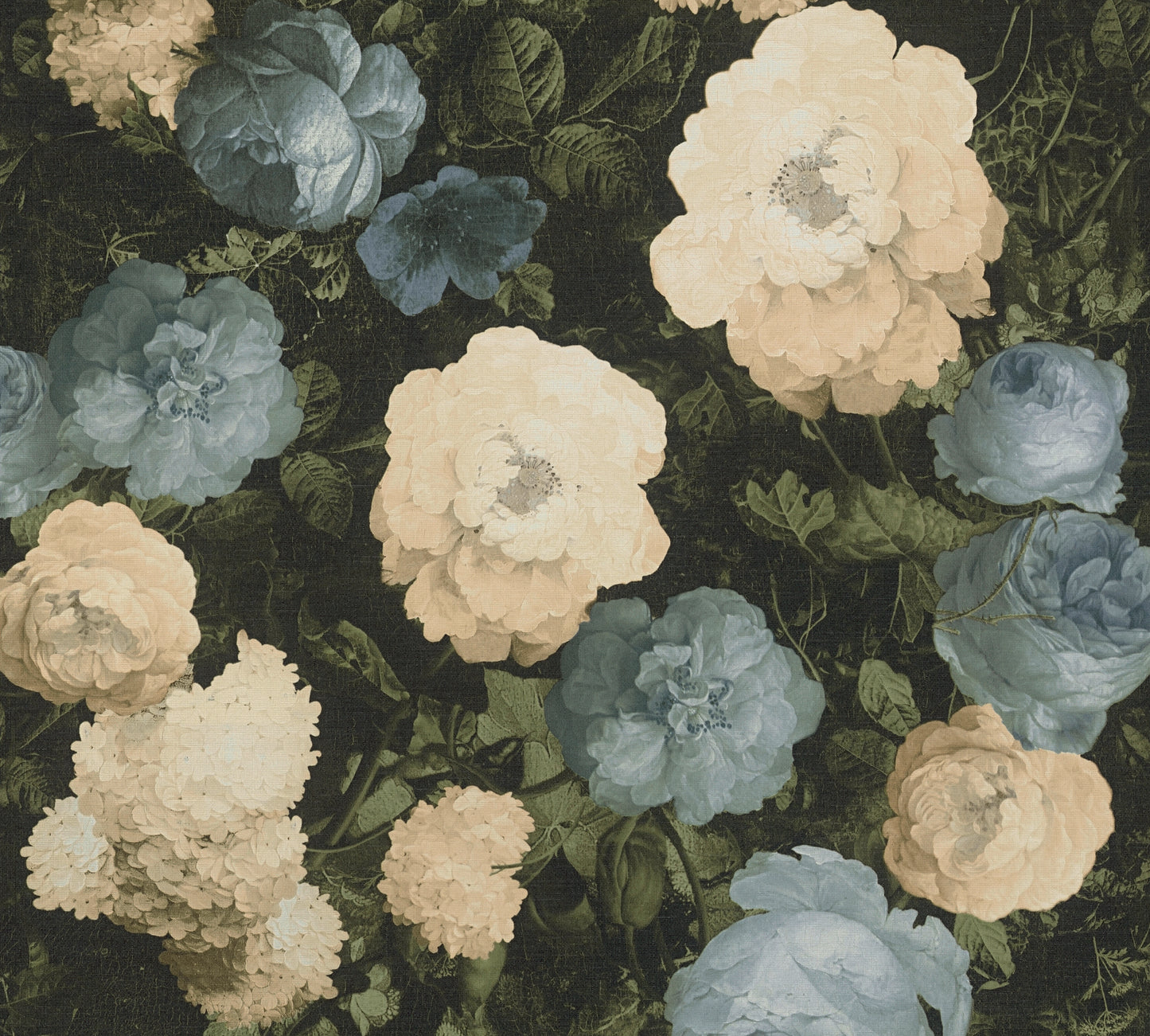 A.S. Création Blumen Tapete Blau 376502 Wandtapete Vliestapete Floral modern