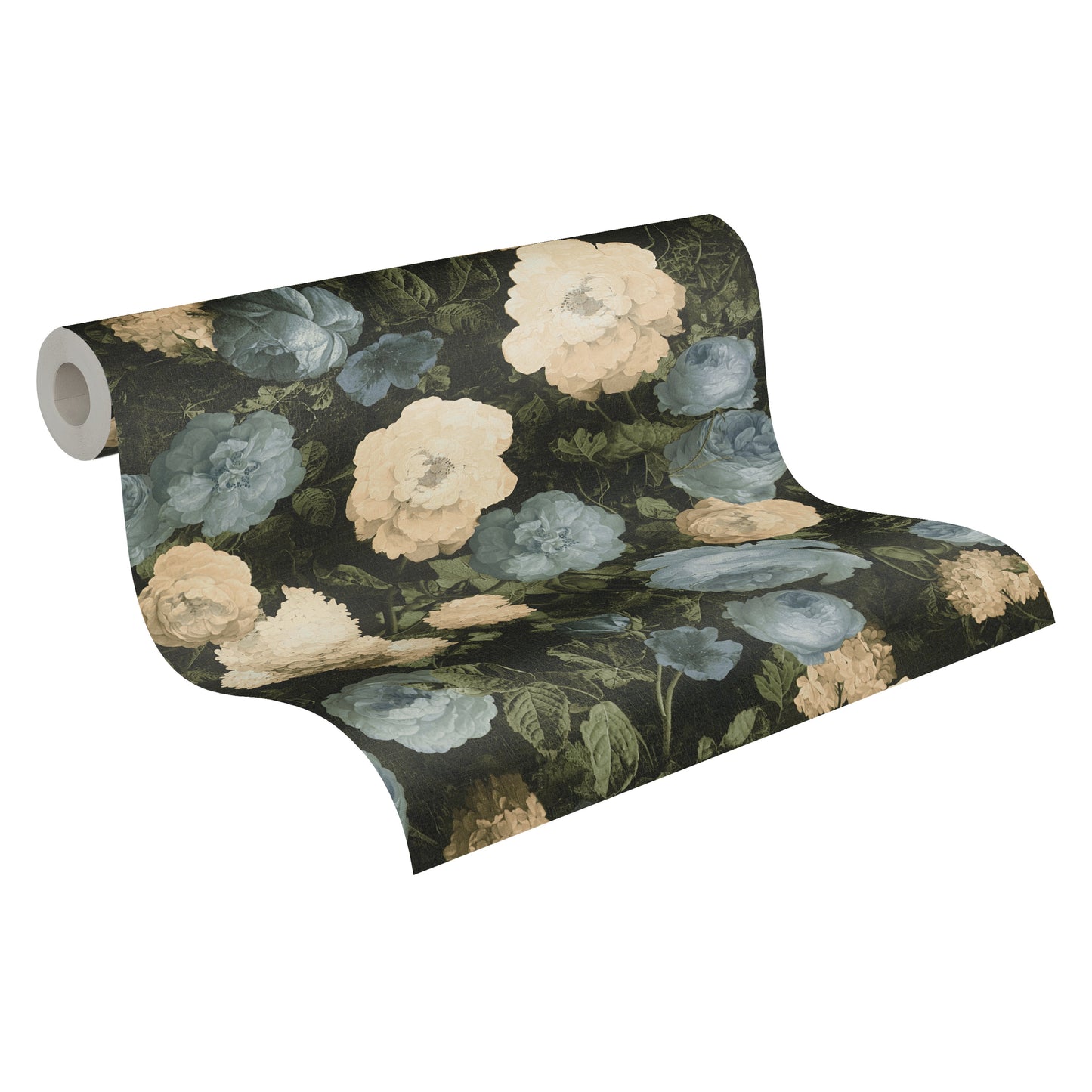 A.S. Création Blumen Tapete Blau 376502 Wandtapete Vliestapete Floral modern