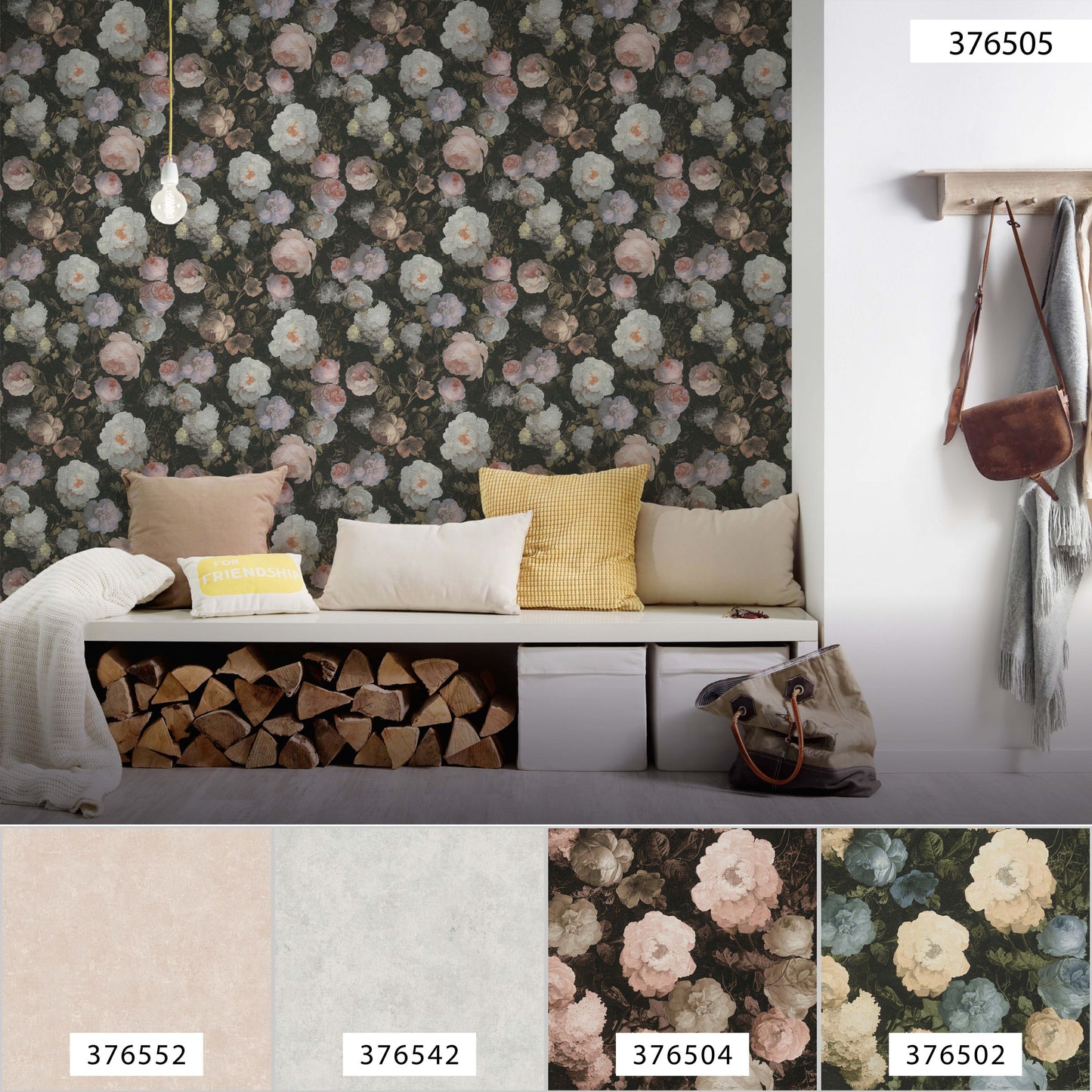 A.S. Création Blumen Tapete Rosa 376505 Wandtapete Vliestapete Floral modern