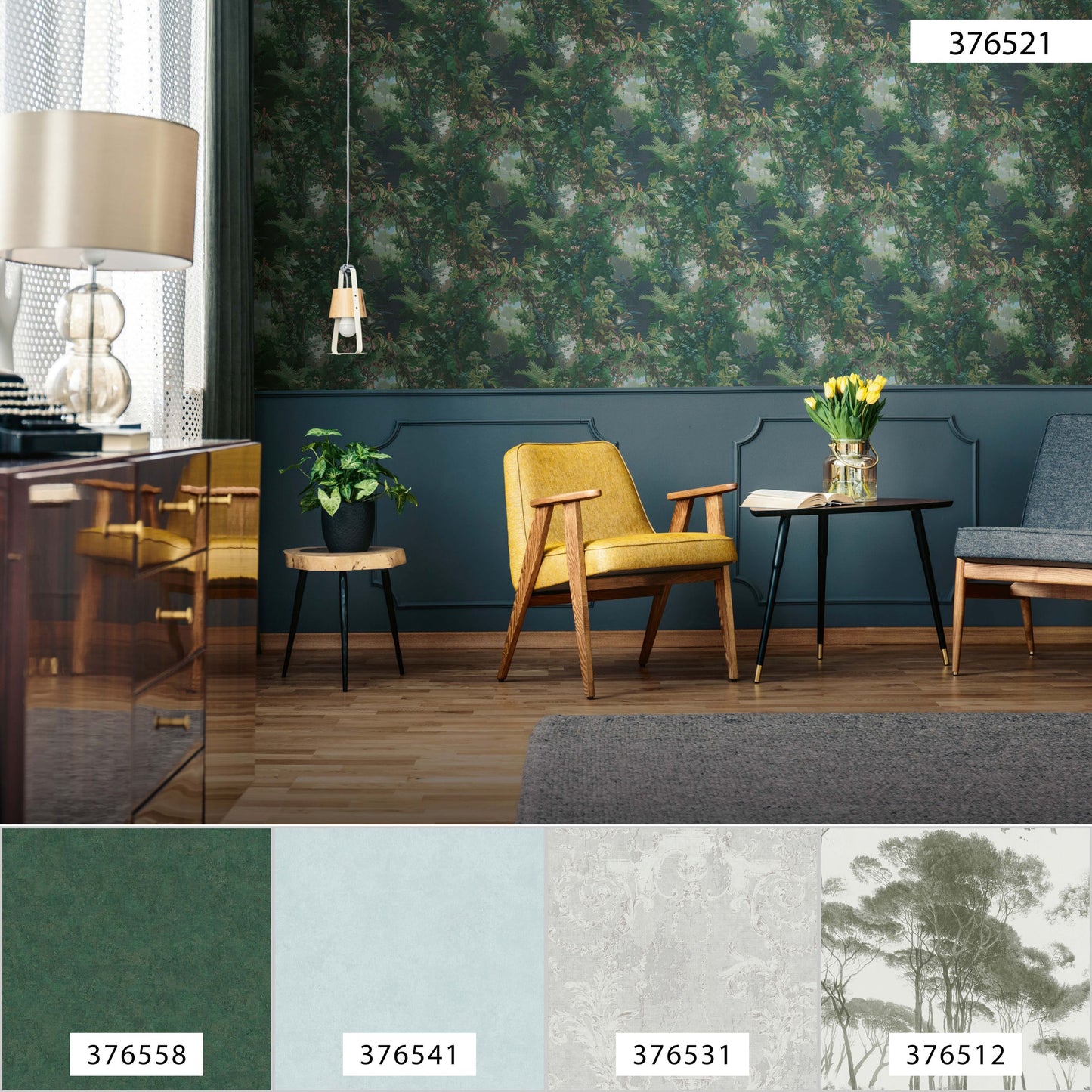 A.S. Création Wald Tapete Grün 376521 Wandtapete Vliestapete Floral Vinyl Rolle