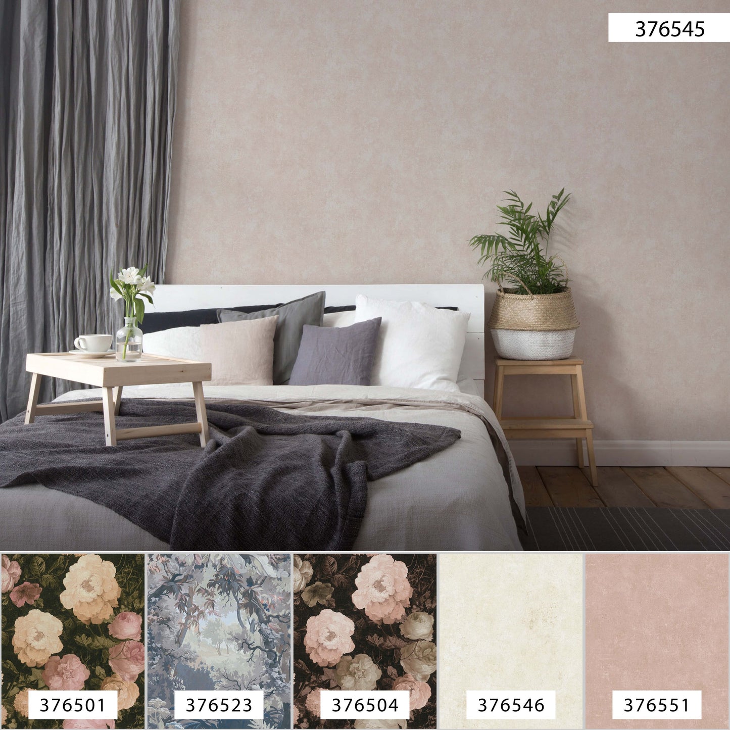 A.S. Création Unitapete Rosa 376545 Wandtapete Vliestapete Struktur Unis Vinyl