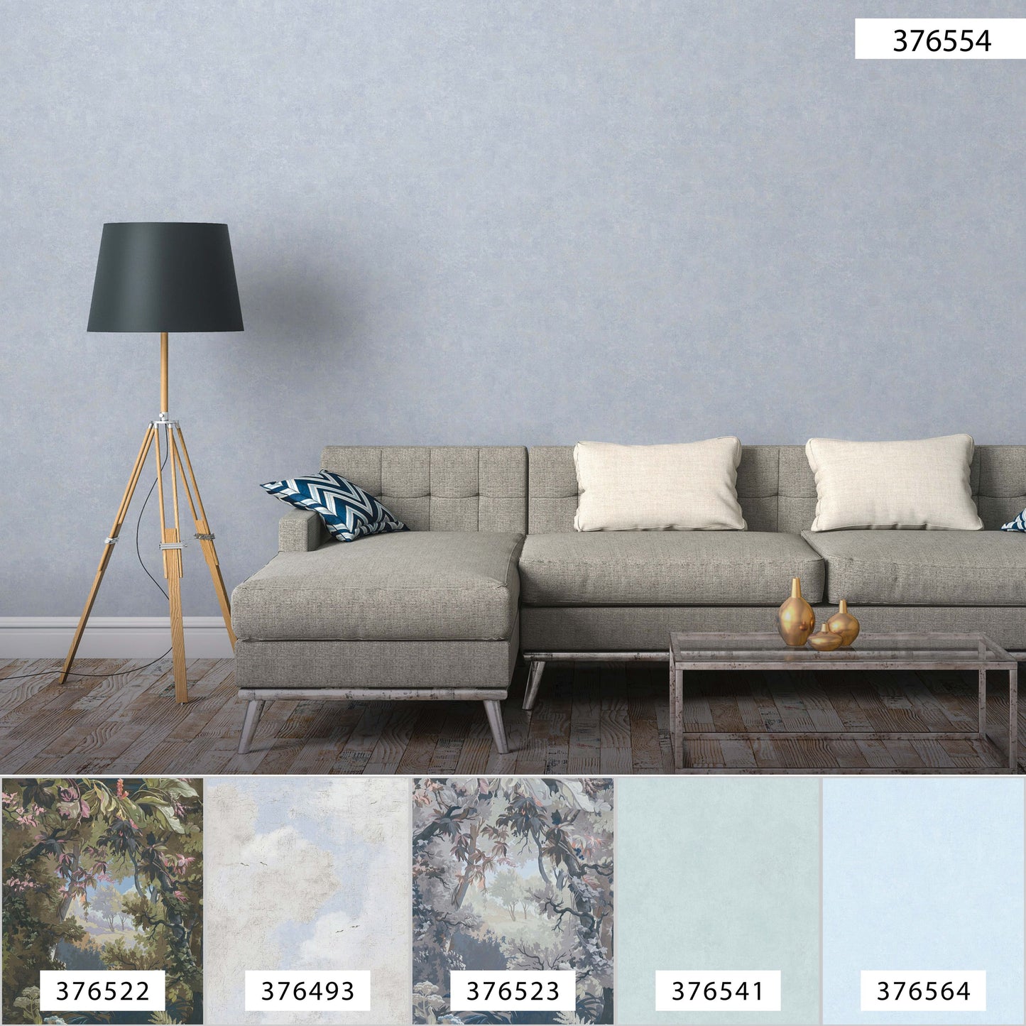 A.S. Création Unitapete Blau 376554 Wandtapete Vliestapete Struktur Unis Vinyl