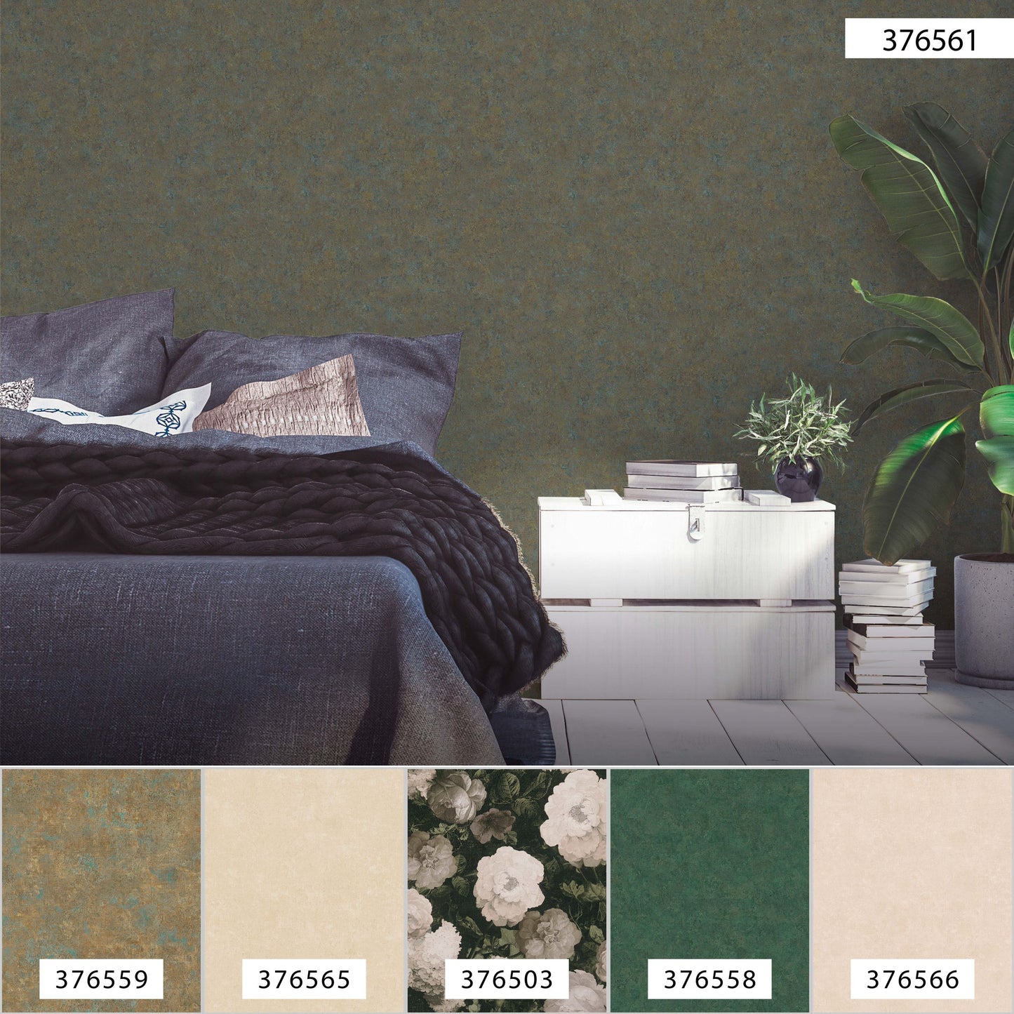 A.S. Création Unitapete Braun 376561 Wandtapete Vliestapete Struktur Unis Vinyl