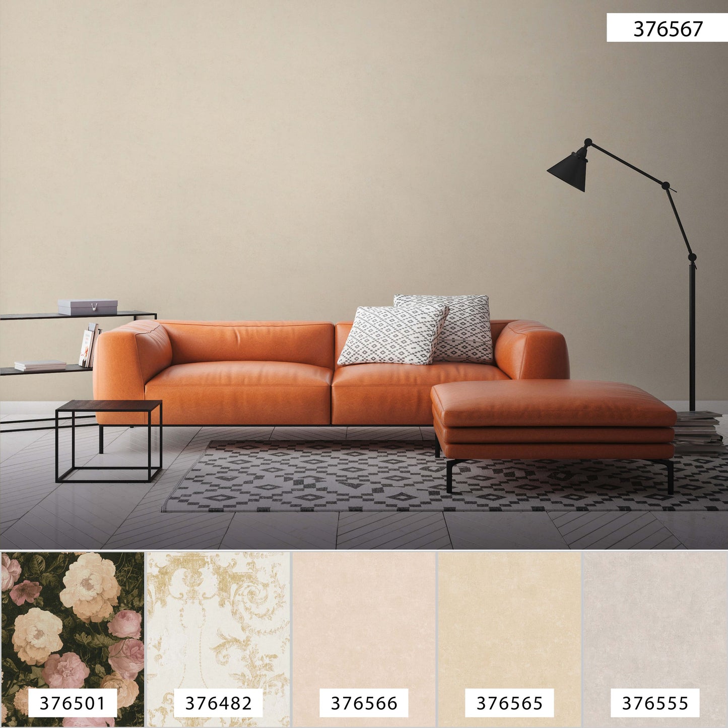 A.S. Création Unitapete Creme 376567 Wandtapete Vliestapete Struktur Unis Vinyl