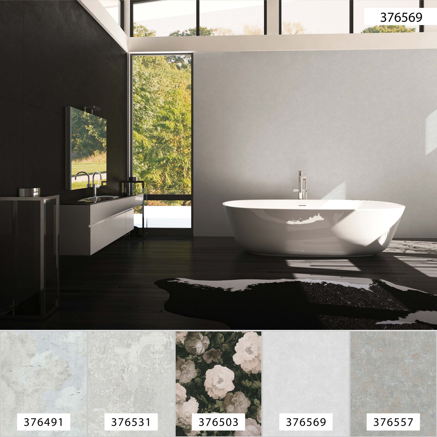 A.S. Création Unitapete Weiß 376569 Wandtapete Vliestapete Struktur Unis Vinyl