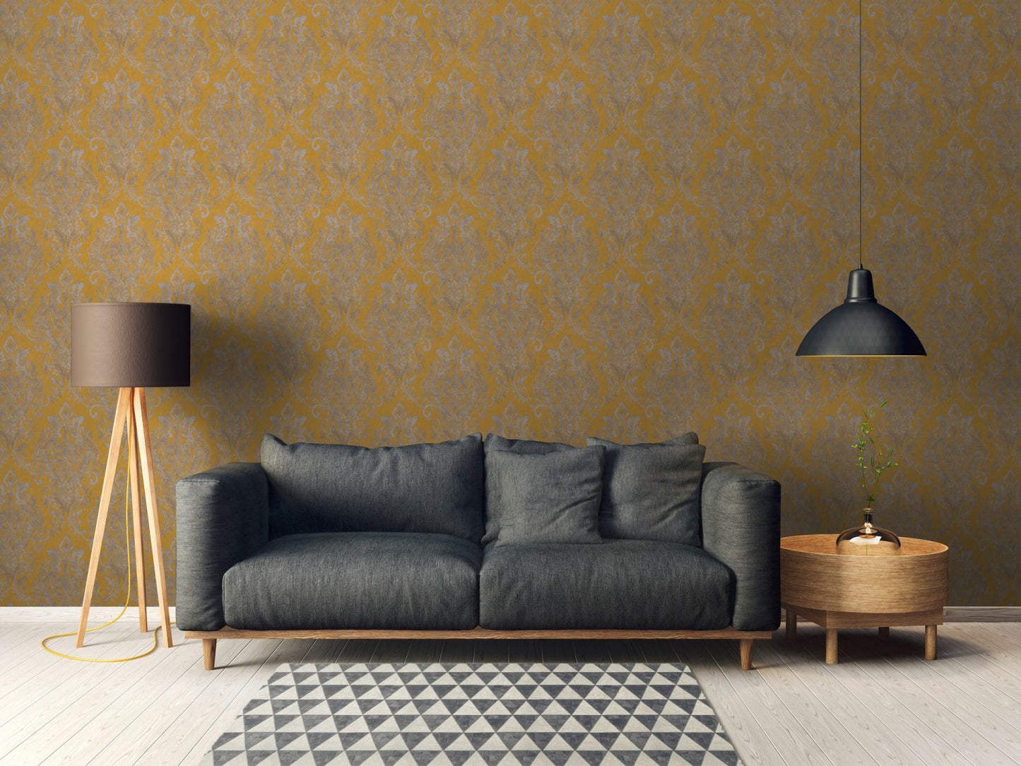 Barocktapete Gelb Vliestapete 376812 Wandtapete A.S. Création Tapete