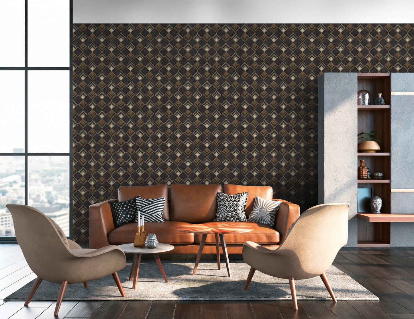 Designtapete Anthrazit Vliestapete 376822 Wandtapete A.S. Création Tapete