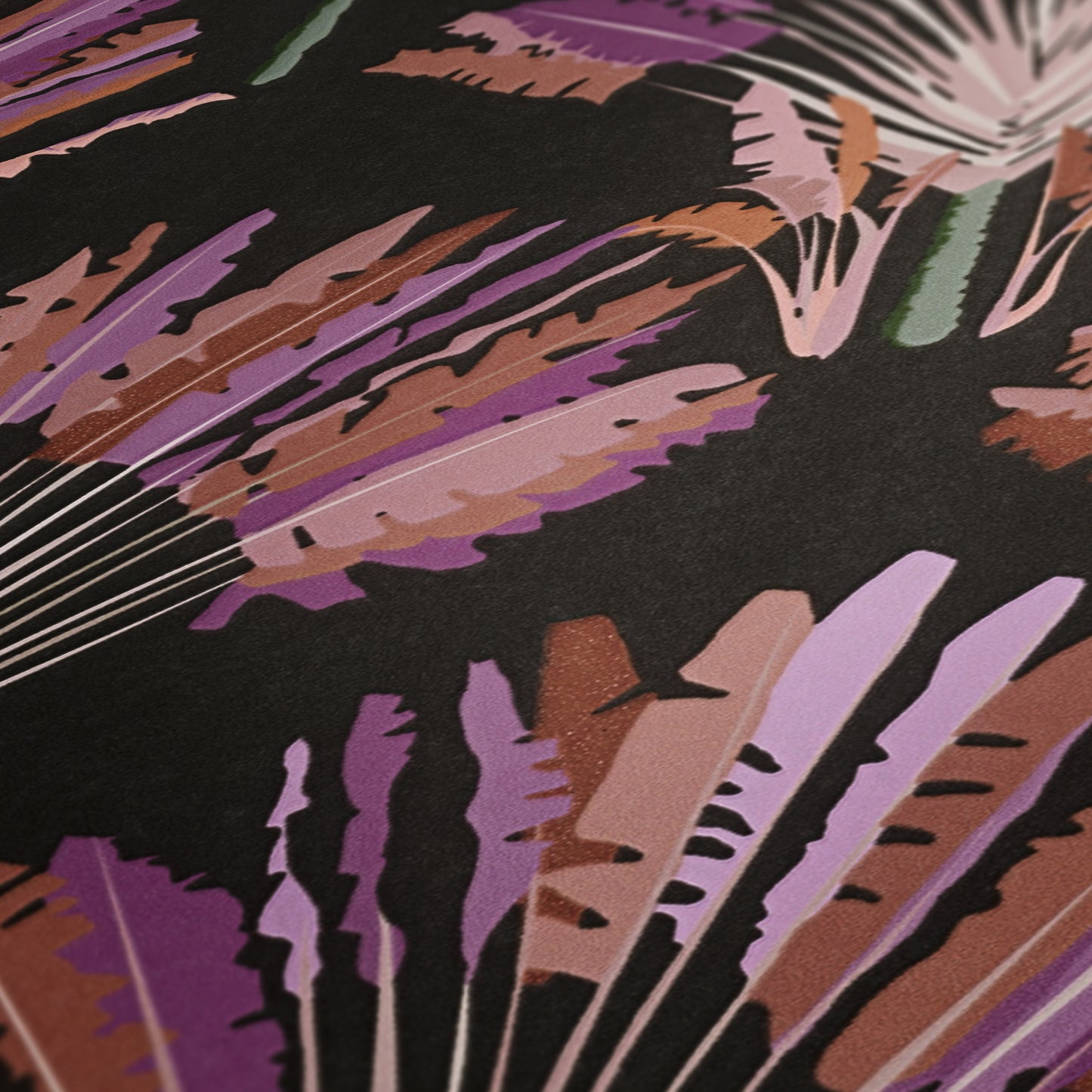A.S. Création Dschungeltapete Schwarz 377083 Wandtapete Vliestapete Floral Vlies