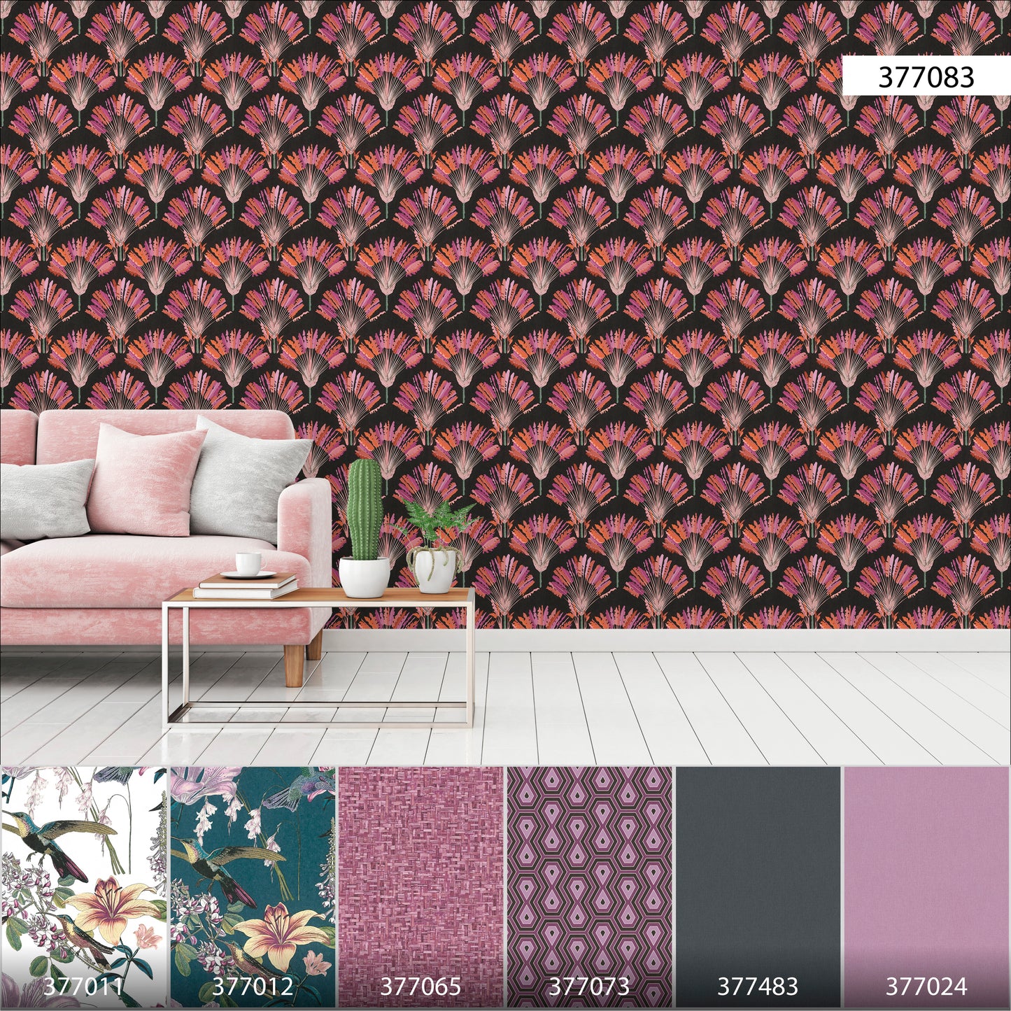 A.S. Création Dschungeltapete Schwarz 377083 Wandtapete Vliestapete Floral Vlies