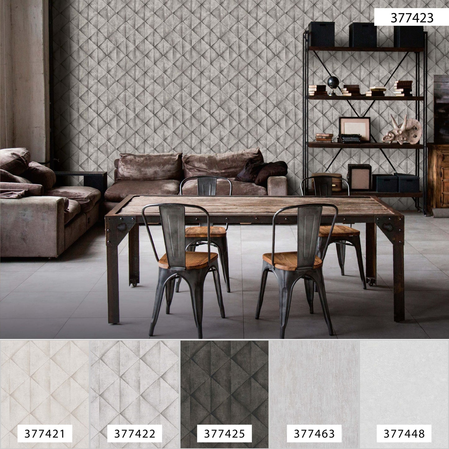 A.S. Création Tapete Grau 377423 geometrisch Wandtapete Vliestapete Grafik Vinyl