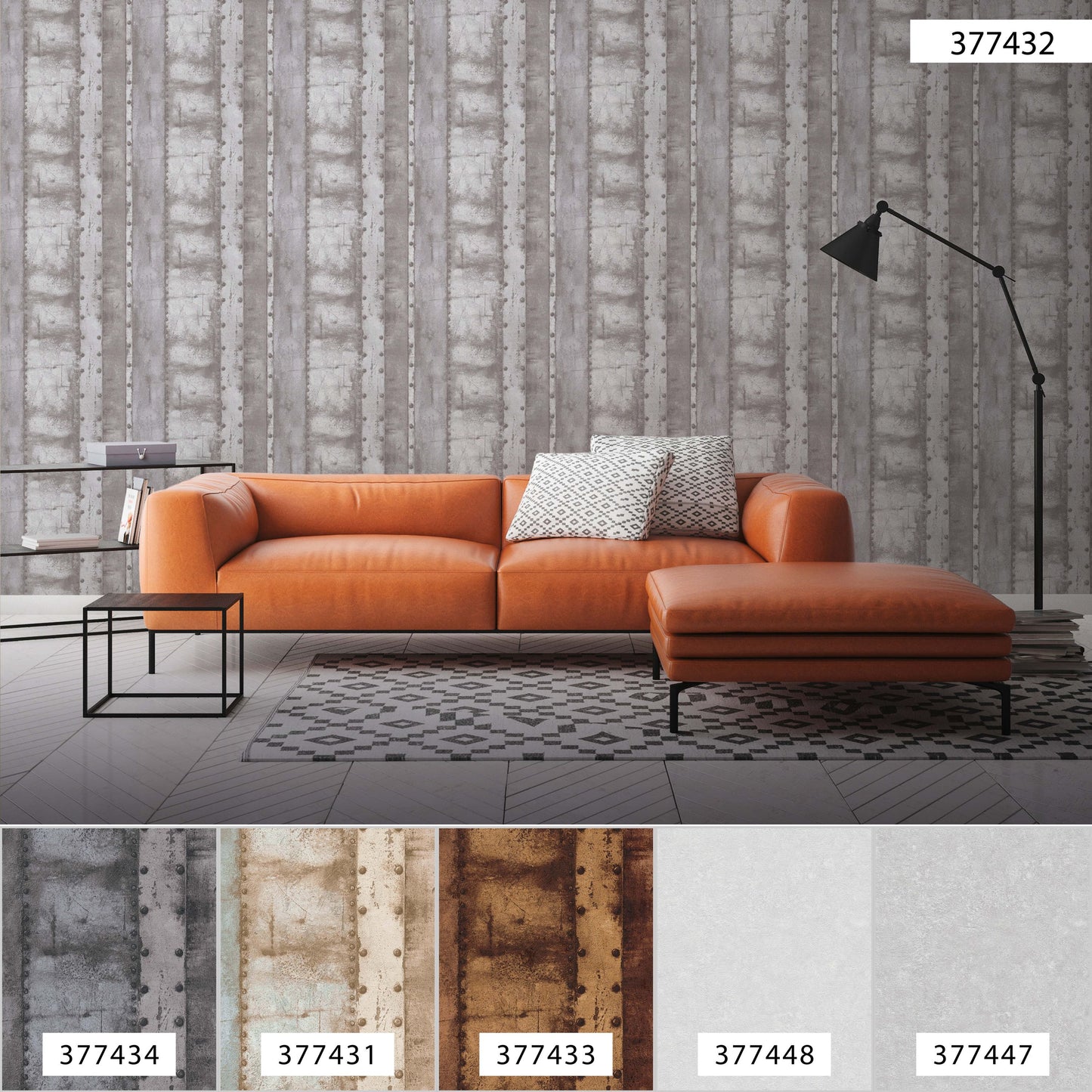 A.S. Création Vintage Tapete Grau 377432 Wandtapete Vliestapete Vinyl Rolle