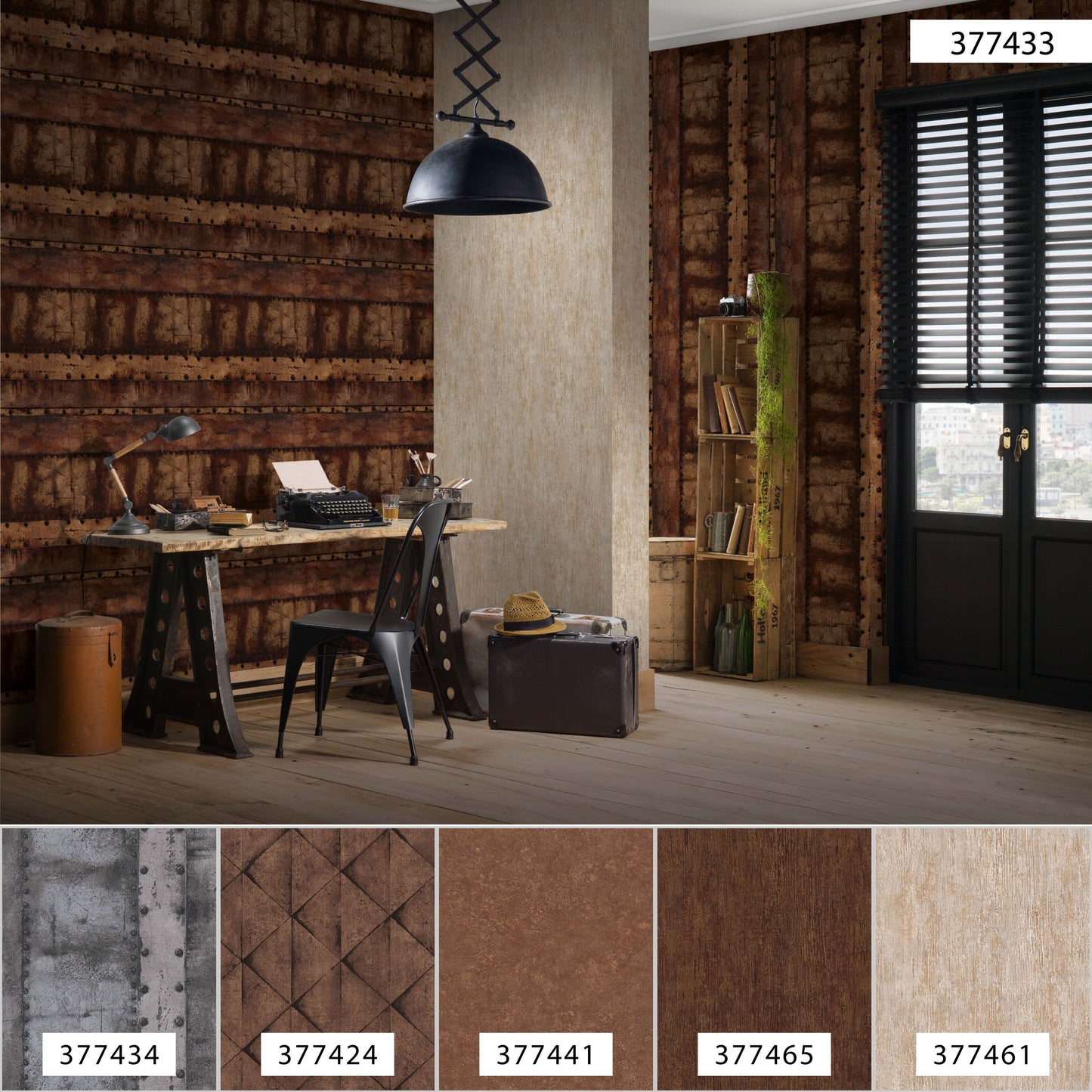 A.S. Création Vintage Tapete Braun 377433 Wandtapete Vliestapete Vinyl Rolle