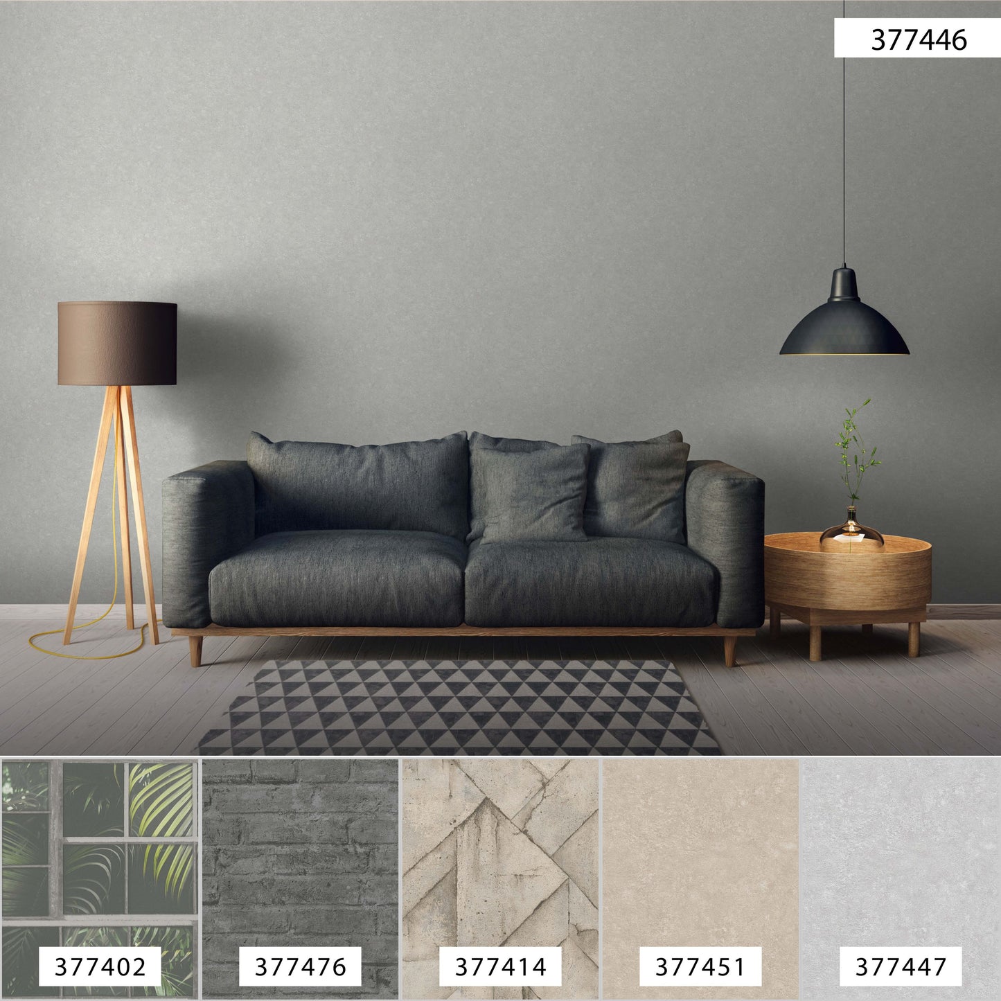 A.S. Création Unitapete Grau 377446 Wandtapete Vliestapete Struktur Unis Vinyl