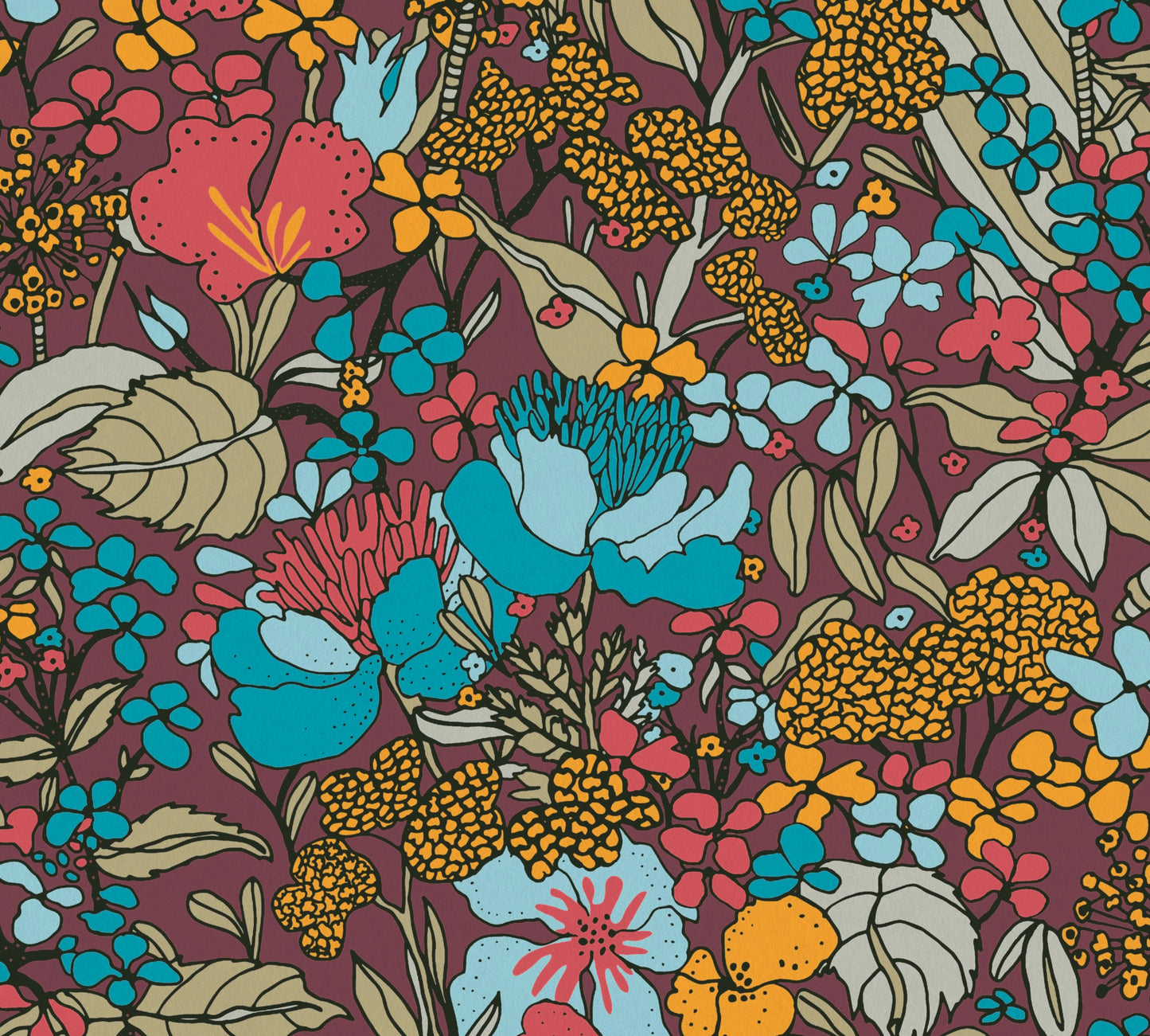 A.S. Création Dschungeltapete Rot 377563 Wandtapete Vliestapete Floral Vlies