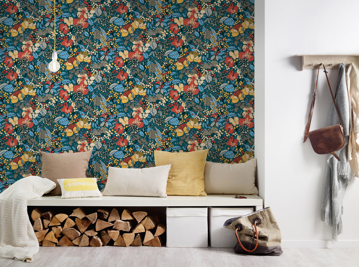 A.S. Création Dschungeltapete Bunt 377564 Wandtapete Vliestapete Floral Vlies