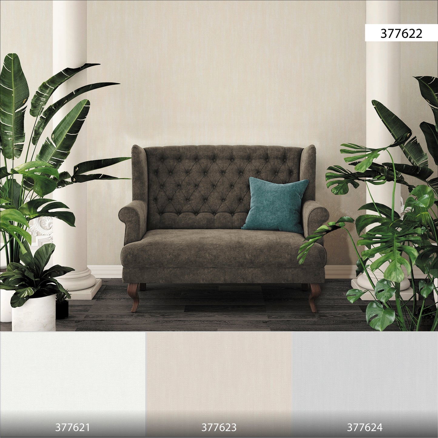 A.S. Création Unitapete Beige 377622 Wandtapete Vliestapete Struktur Unis Vinyl