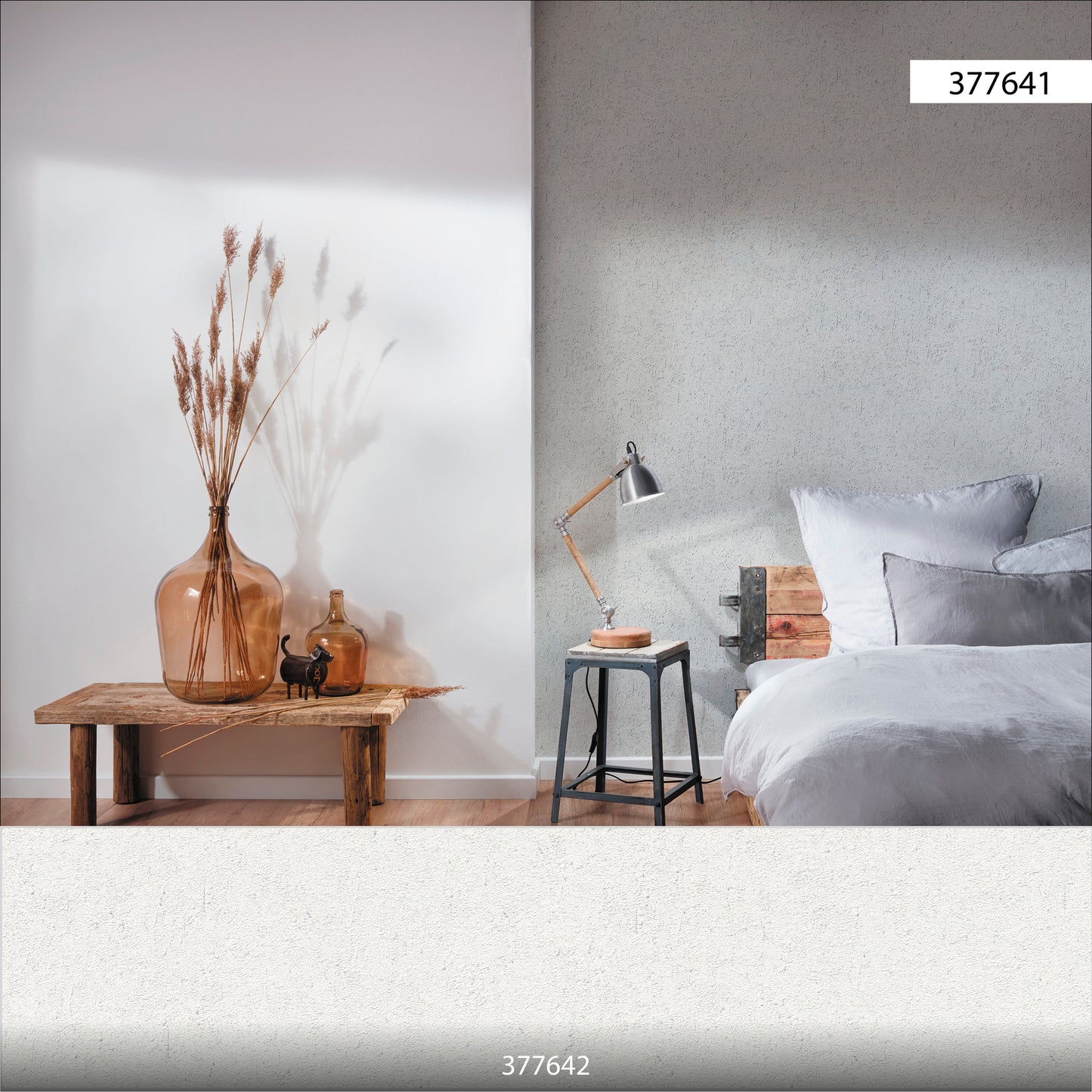 A.S. Création Unitapete Grau 377641 Wandtapete Vliestapete Struktur Unis Vinyl