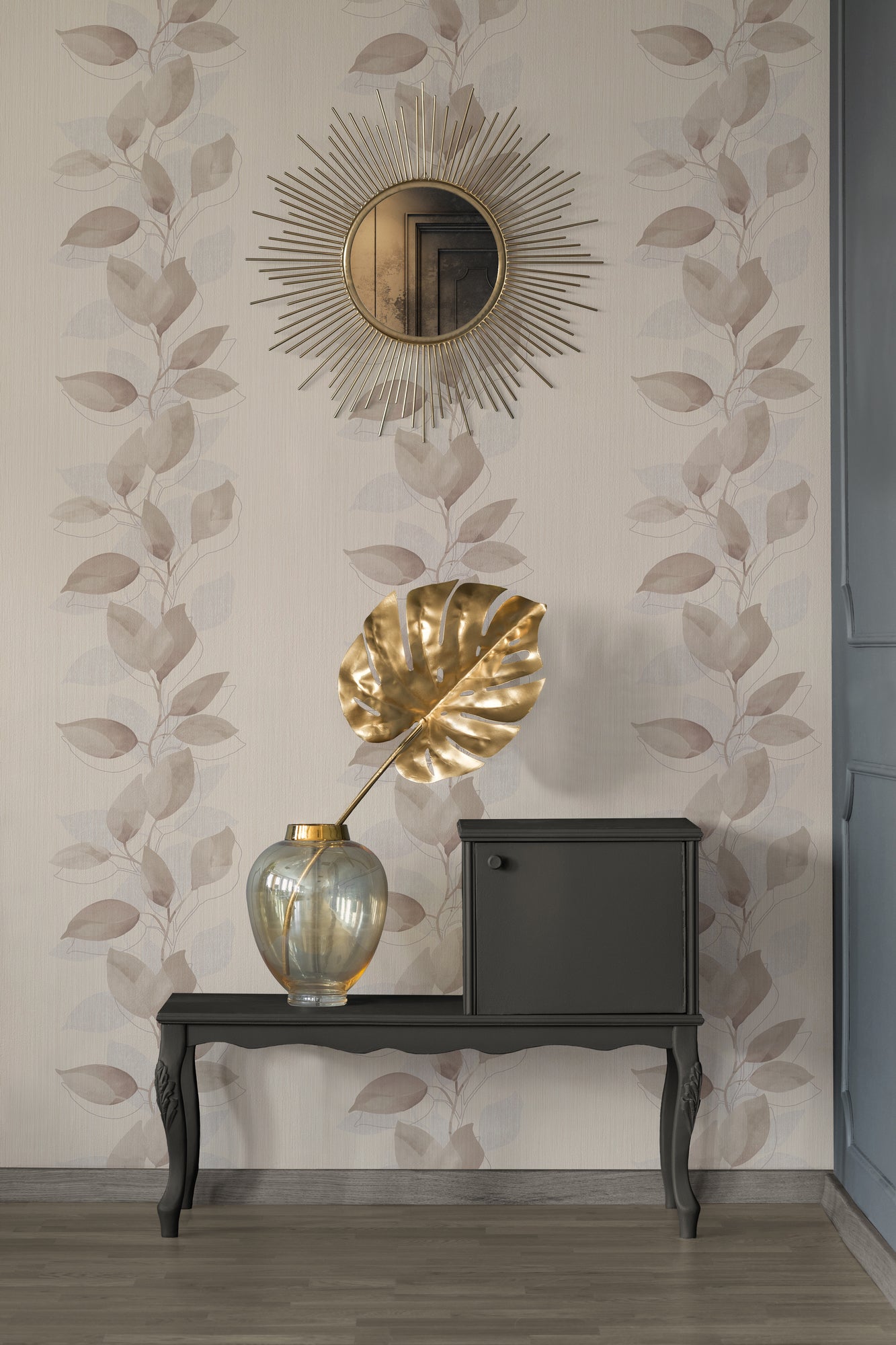 A.S. Création Blumentapete Braun 378152 Wandtapete Vliestapete Floral Vinyl