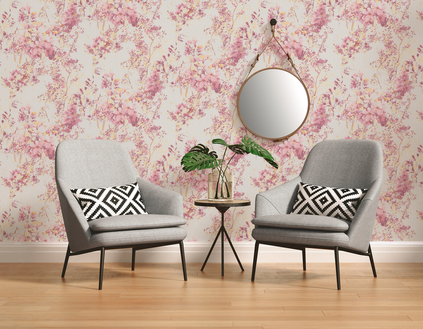A.S. Création Blumen Tapete Rosa 378161 Wandtapete Vliestapete Floral Vinyl