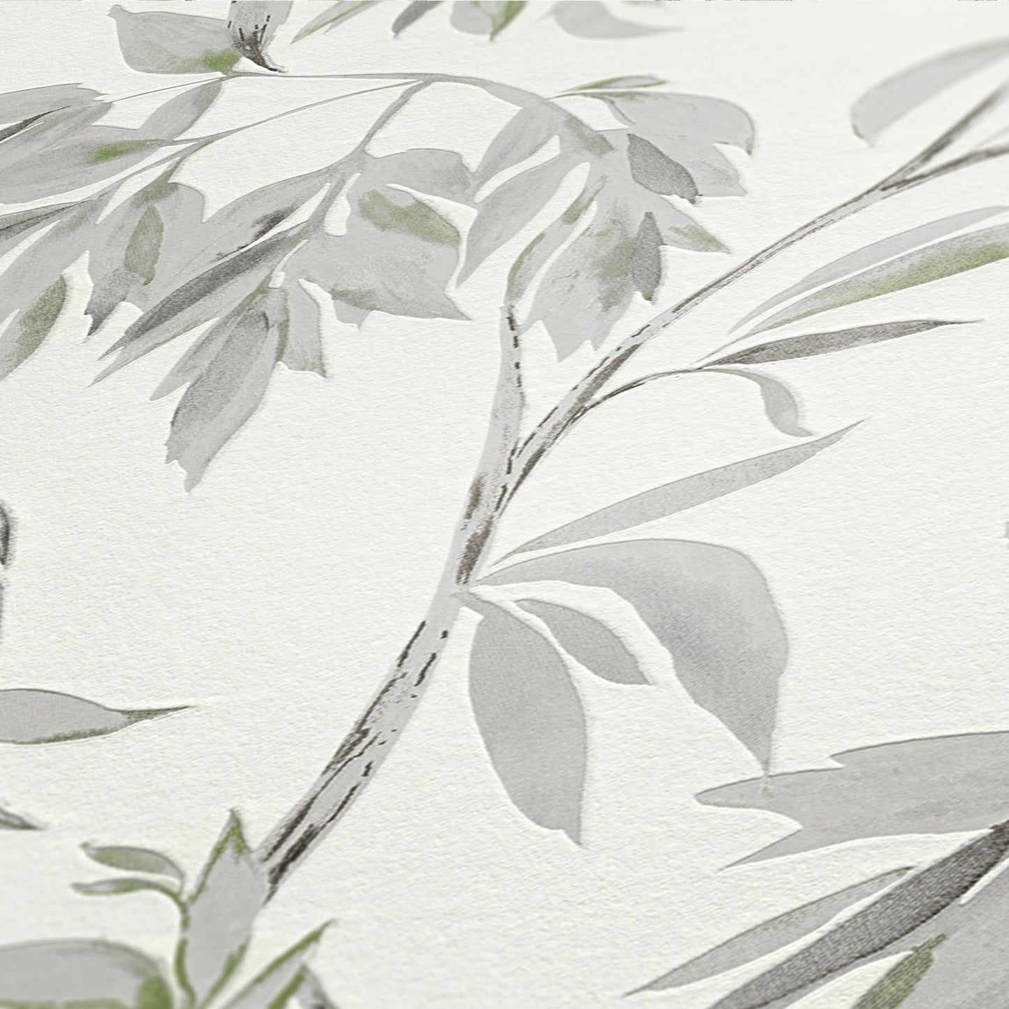 A.S. Création Blumen Tapete Grau 378303 Wandtapete Vliestapete Floral modern