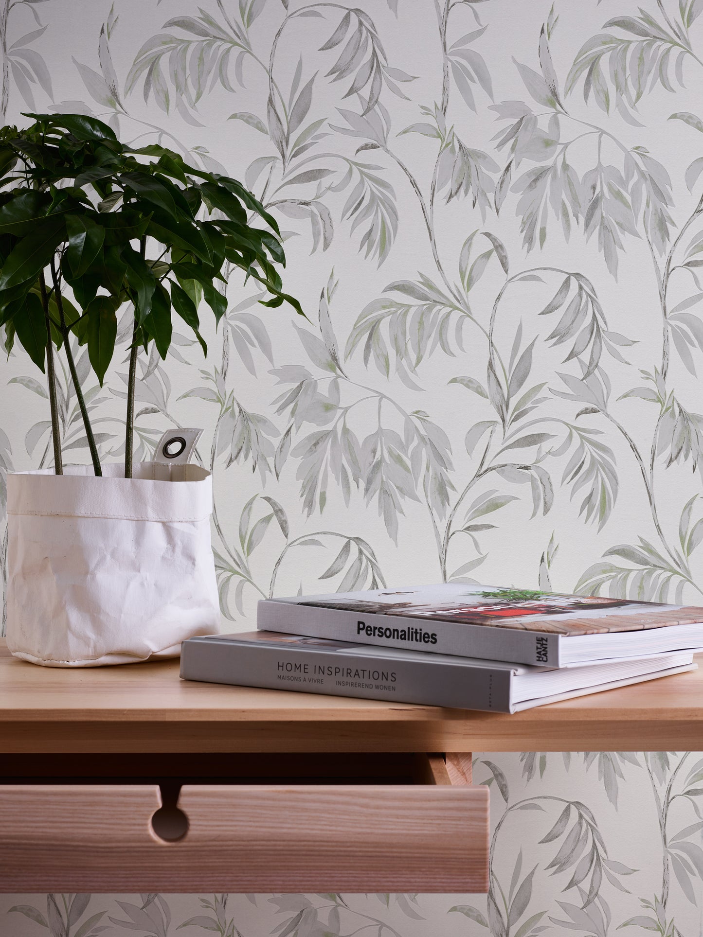 A.S. Création Blumen Tapete Grau 378303 Wandtapete Vliestapete Floral modern