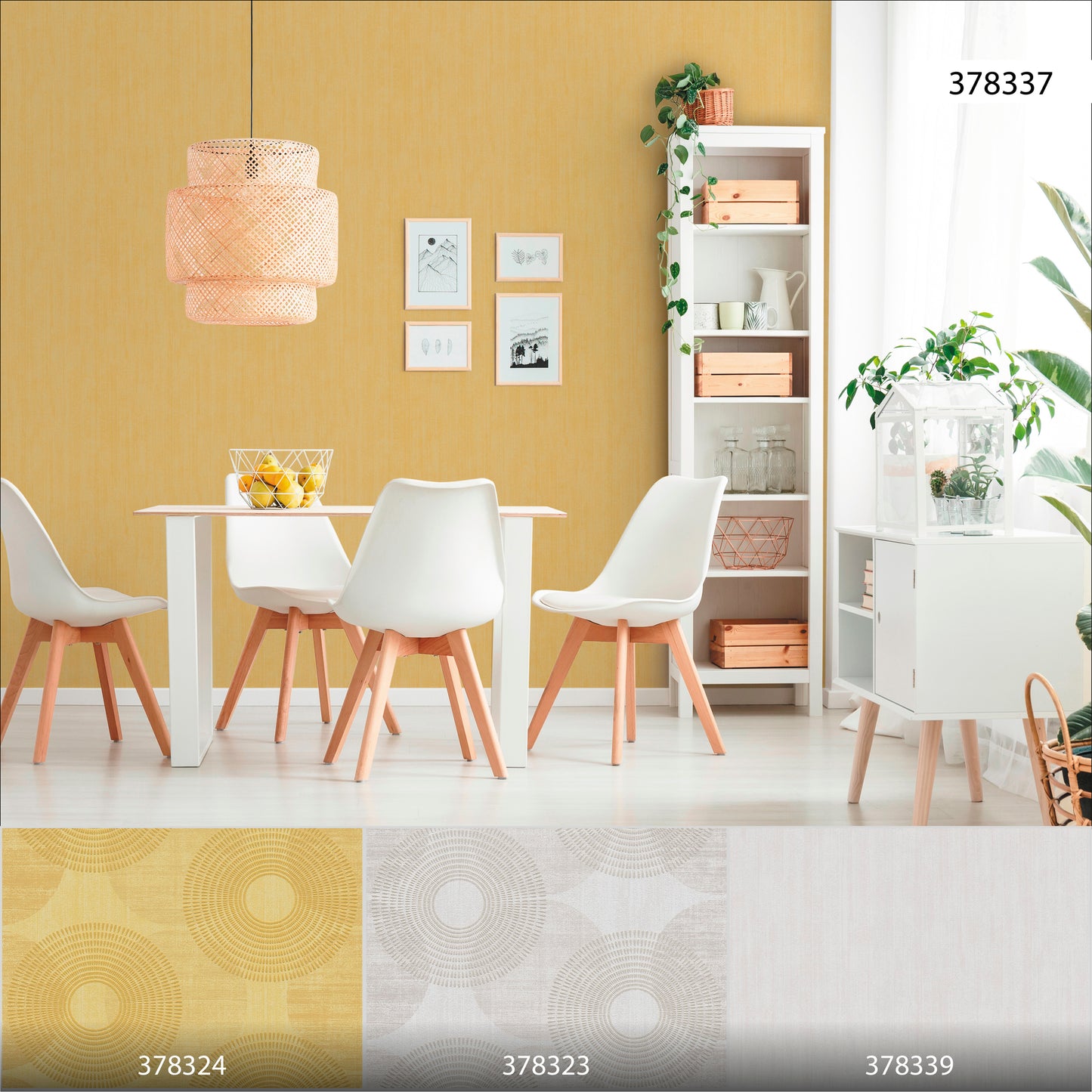 A.S. Création Uni Tapete Gelb 378337 Wandtapete Vliestapete Unis Vinyl Rolle