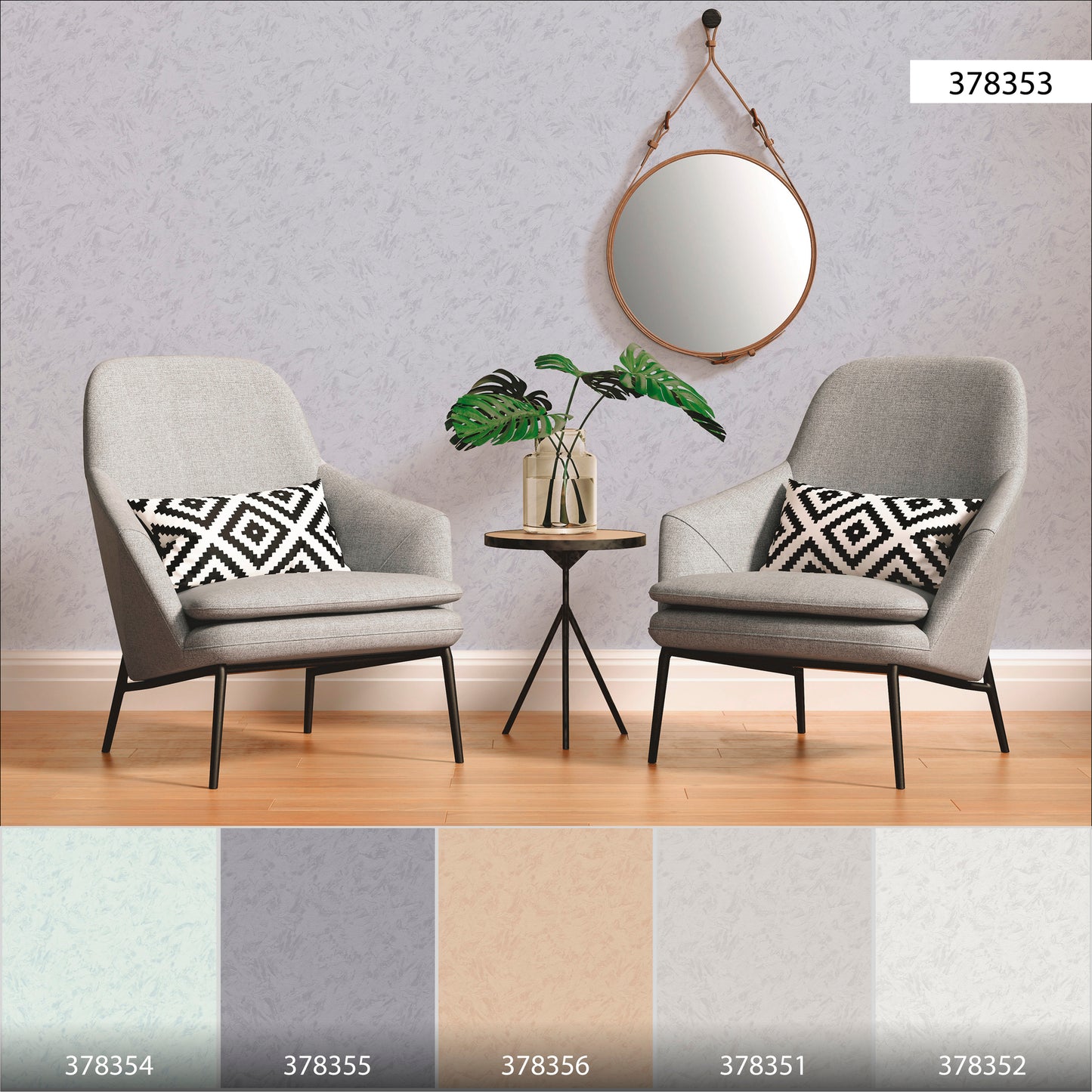 A.S. Création Unitapete Grau 378353 Wandtapete Vliestapete Struktur Unis Vinyl