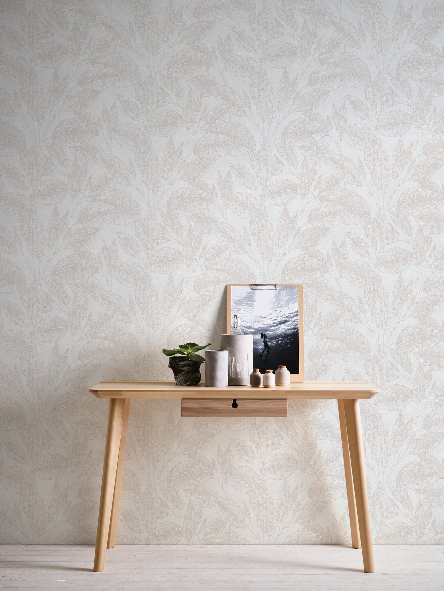 A.S. Création Blumentapete Beige 378361 Wandtapete Vliestapete Floral Vinyl