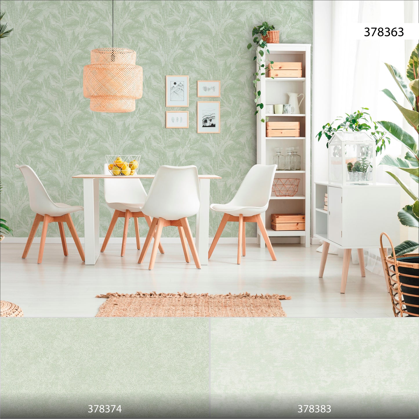 A.S. Création Blumen Tapete Grün 378363 Wandtapete Vliestapete Floral Vinyl