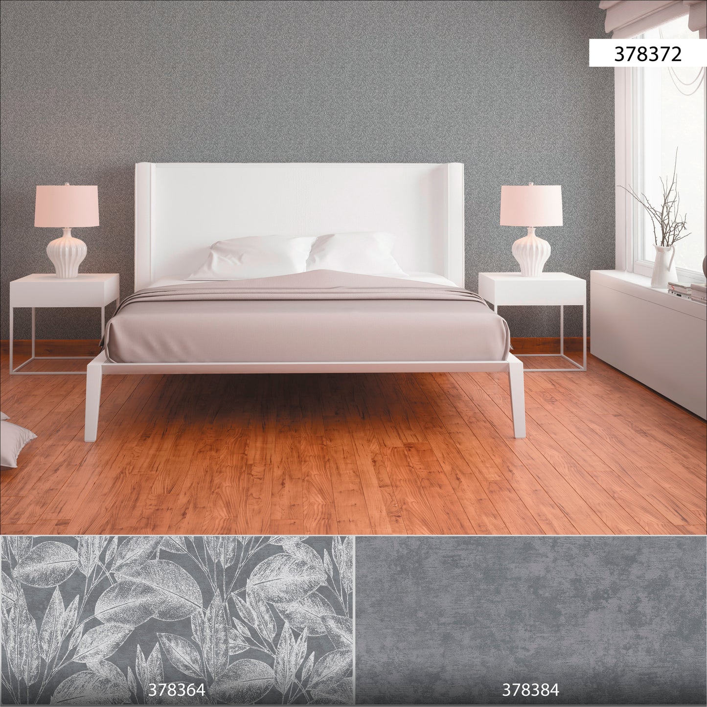 A.S. Création Blumentapete Schwarz 378372 Wandtapete Vliestapete Floral Vinyl