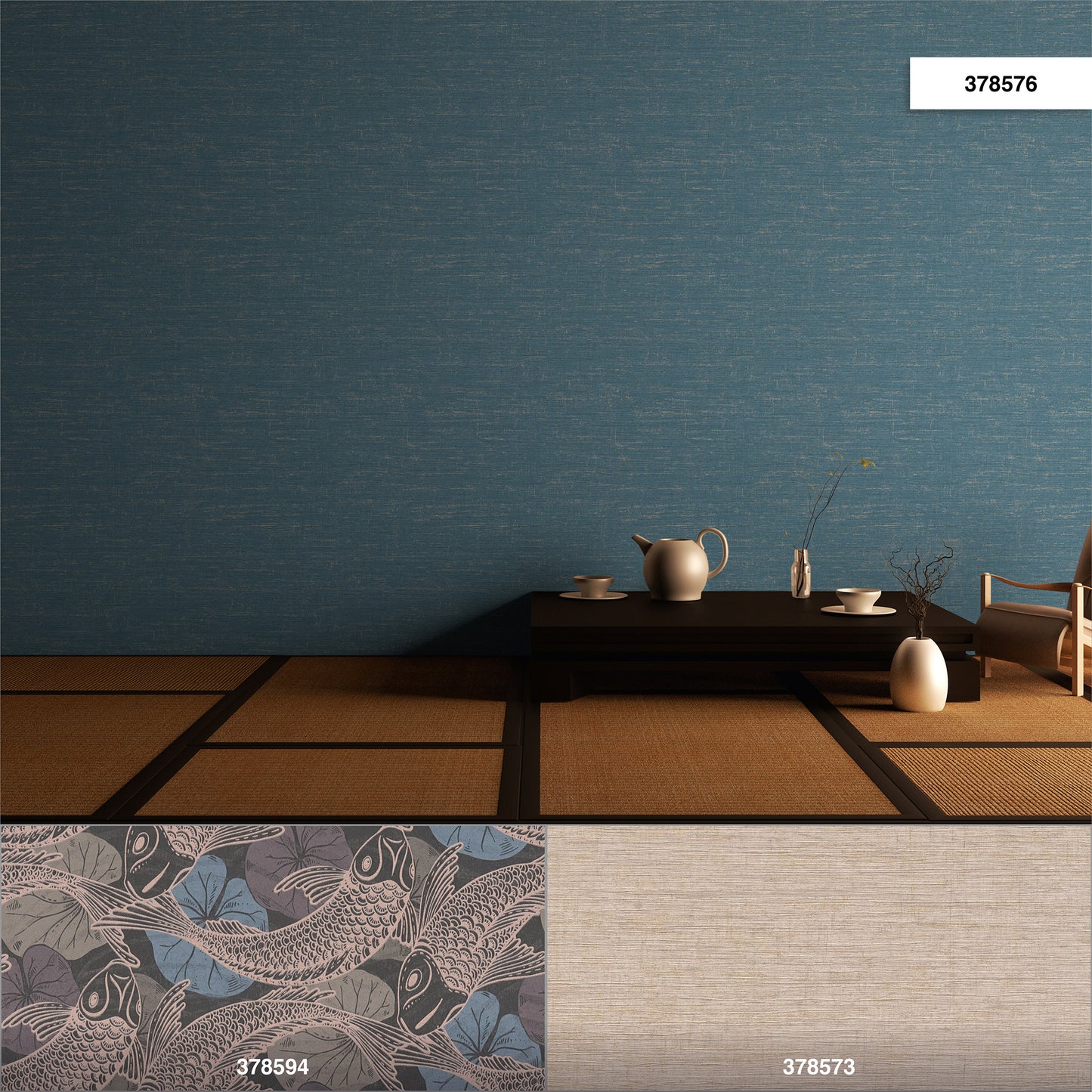 A.S. Création Unitapete Blau 378576 Wandtapete Vliestapete Struktur Unis Vinyl