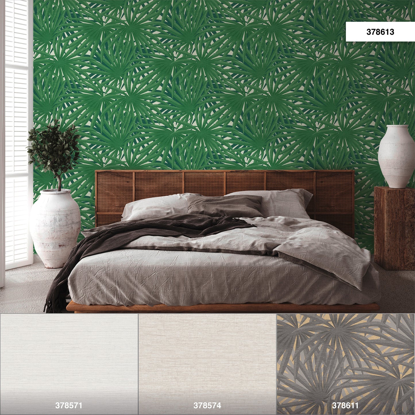 A.S. Création Blumen Tapete Grün 378613 Wandtapete Vliestapete Floral Vinyl