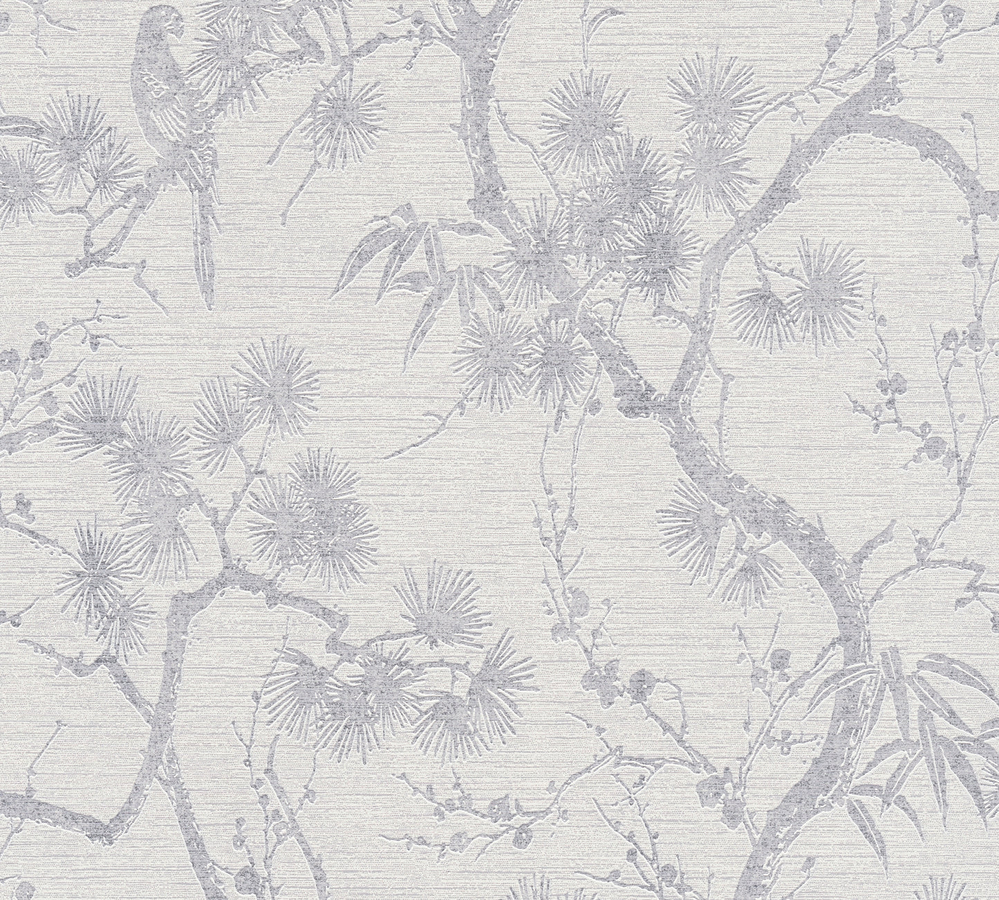 A.S. Création Blumentapete Silber 378673 Wandtapete Vliestapete Floral Vinyl