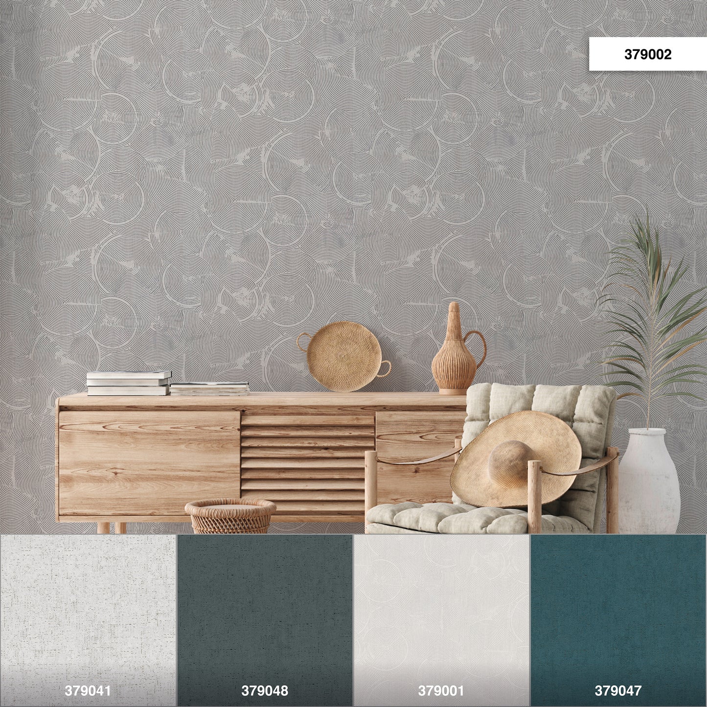 A.S. Création Tapete geometrisch Grau 379002 Wandtapete Vliestapete Grafik Vinyl