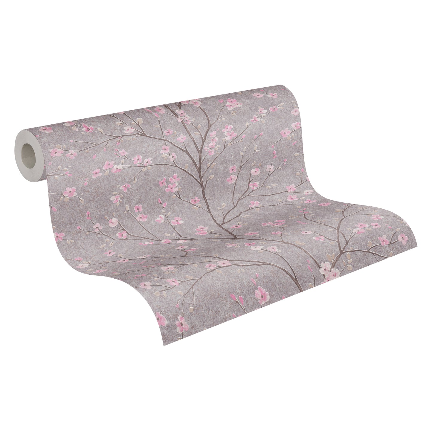 A.S. Création Blumen Tapete Grau 379122 Wandtapete Vliestapete Floral Vinyl
