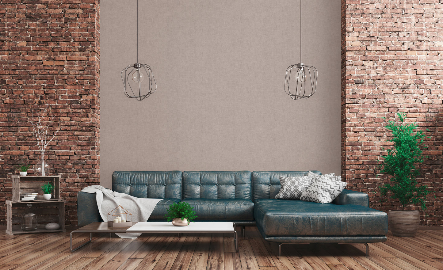 A.S. Création Unitapete Braun 379531 Wandtapete Vliestapete Textil Unis Vinyl