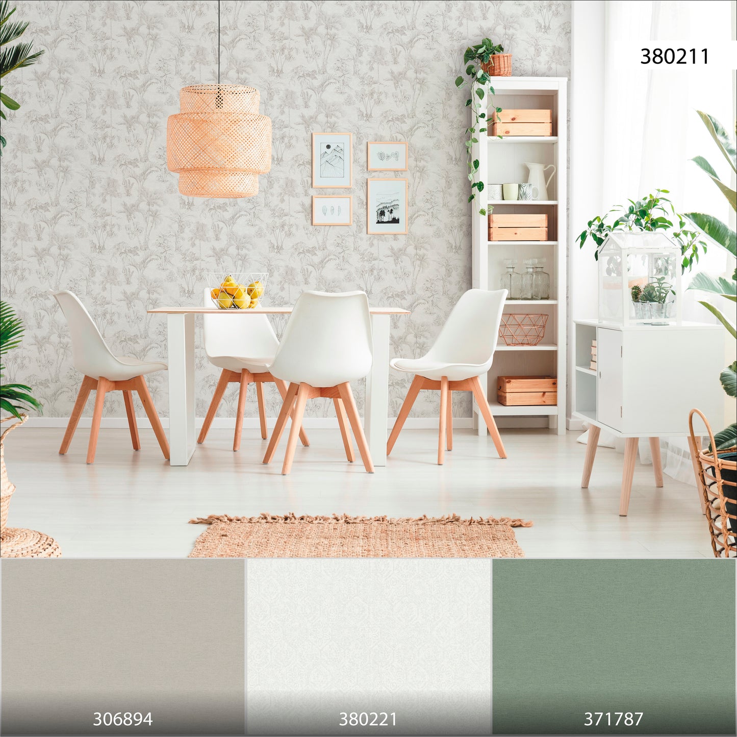 A.S. Création Dschungeltapete Beige 380211 Wandtapete Vliestapete Grafik Vinyl