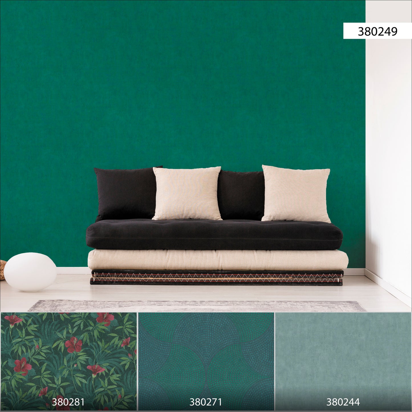 A.S. Création Uni Tapete Blau 380249 Wandtapete Vliestapete Unis Vinyl Rolle