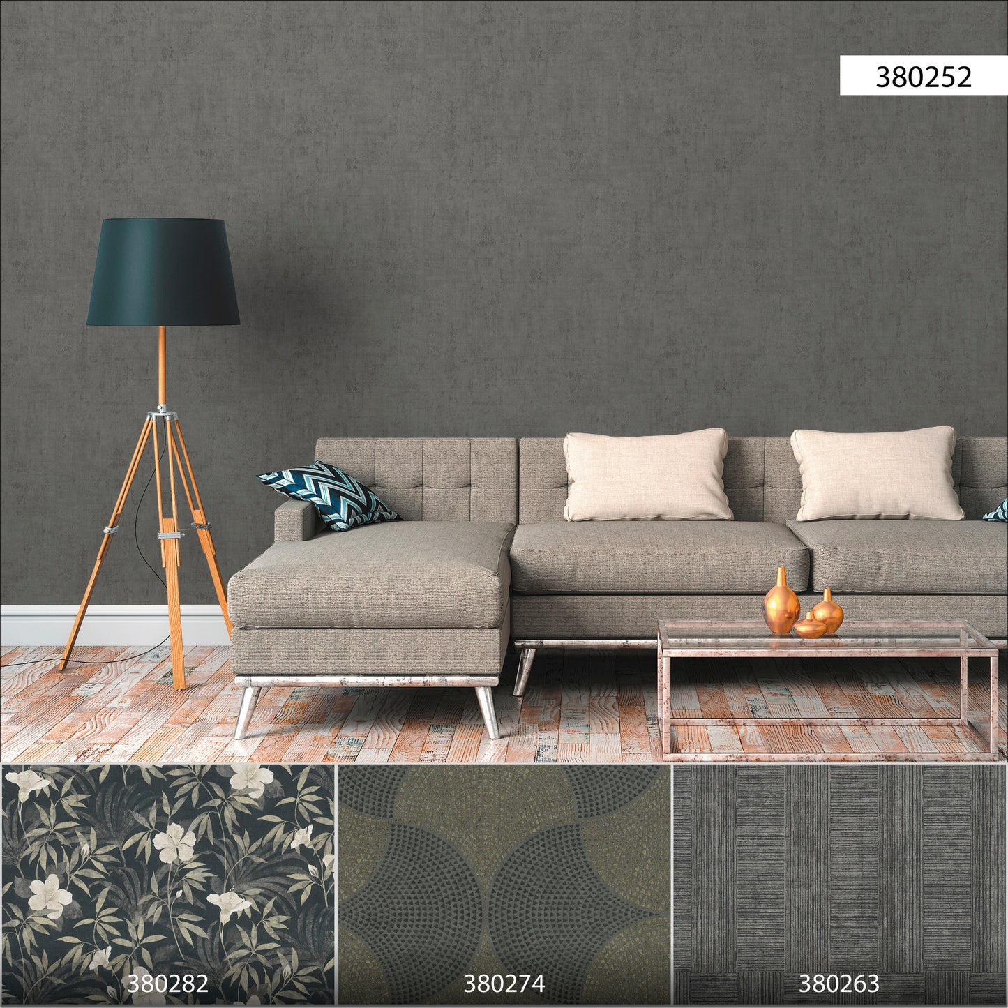 A.S. Création Uni Tapete Grau 380252 Wandtapete Vliestapete Unis Vinyl Rolle