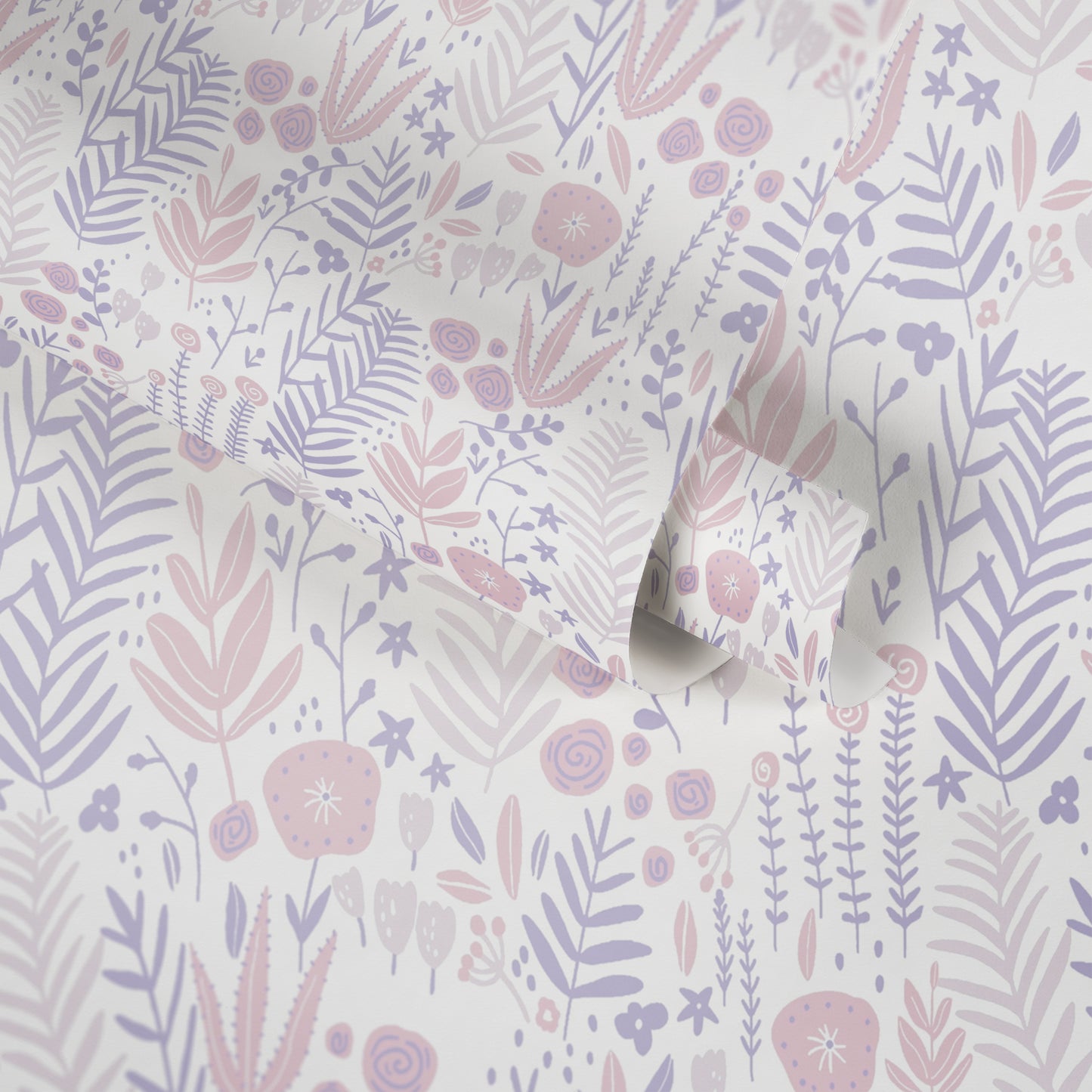 A.S. Création Blumen Tapete Lila 381181 Wandtapete Vliestapete Kinder Vlies
