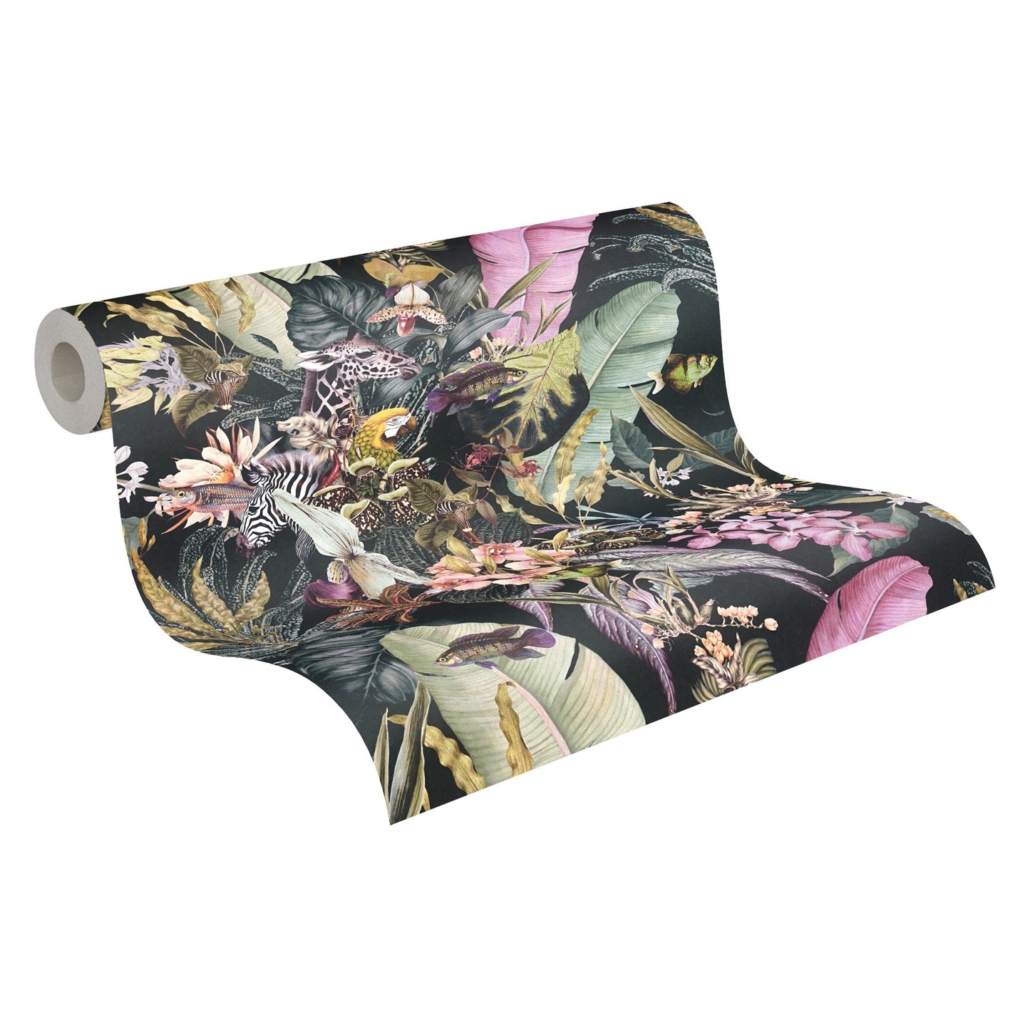 A.S. Création Blumenoptik Schwarz 381761 Wandtapete Vlies Vlies Rolle Tapete