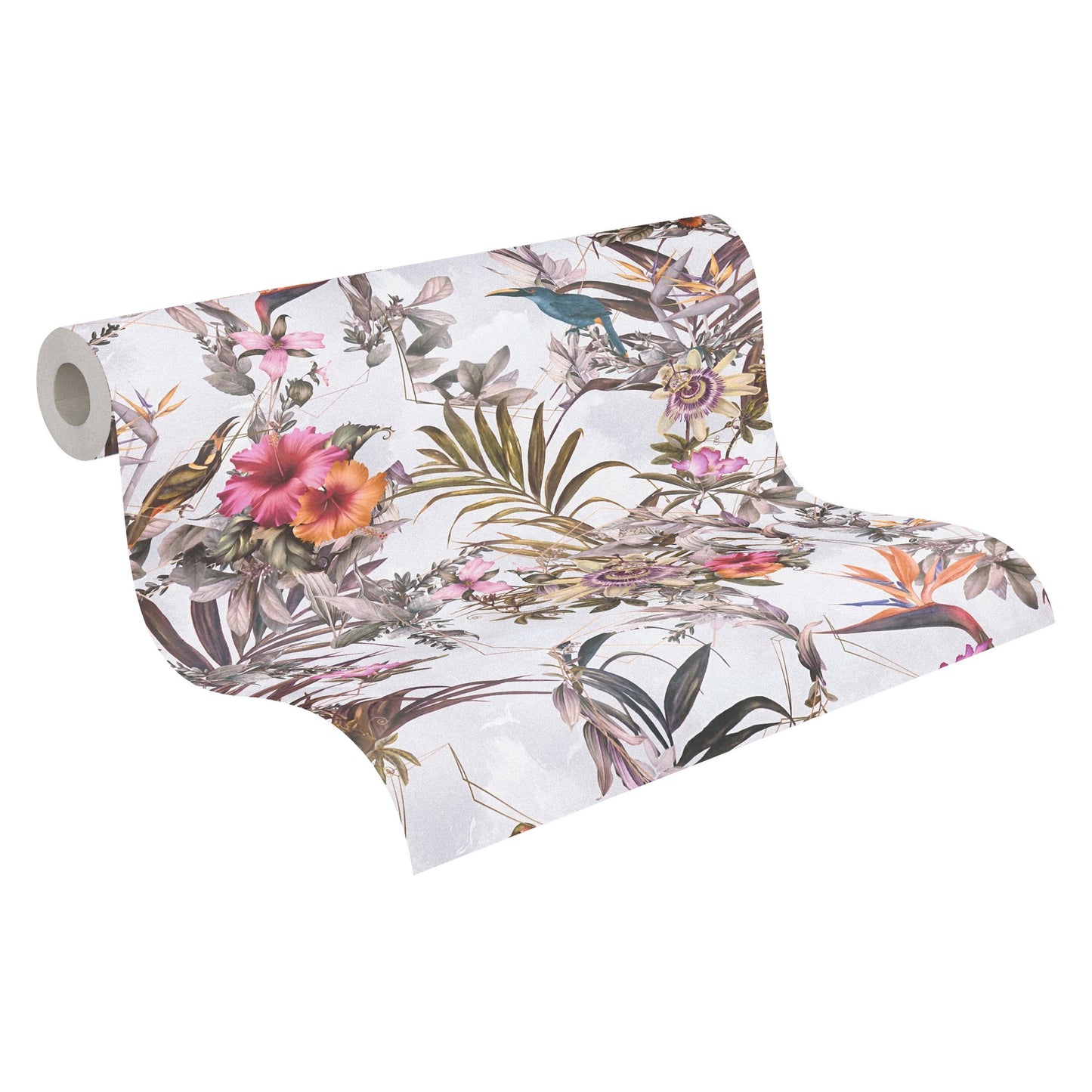 A.S. Création Blumentapete Blumen weiss 381787 Wandtapete Vlies Rolle Tapete