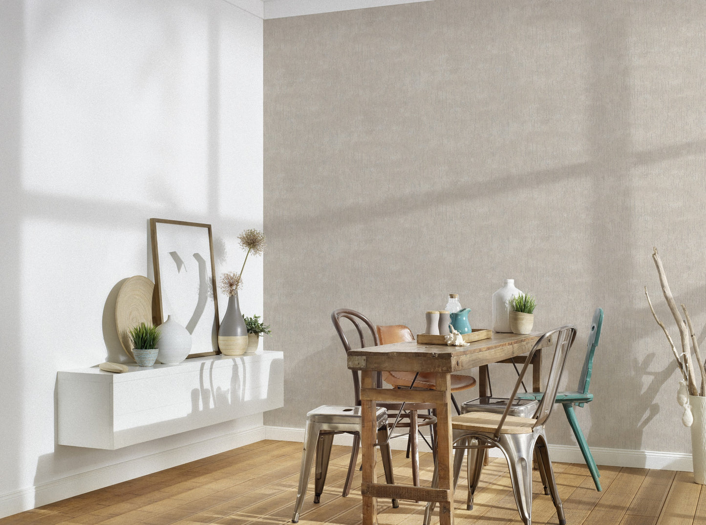 A.S. Création Glitzer Beige 381991 Wandtapete Vlies Vinyl Tapete Titanium 3