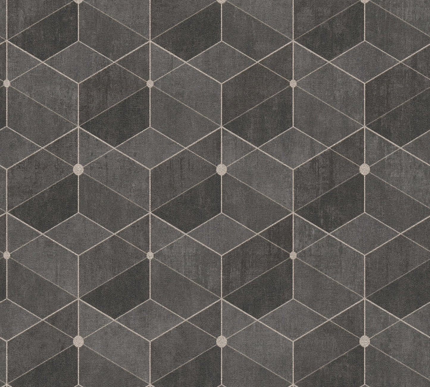 A.S. Création 3D Schwarz 382024 Wandtapete Vlies Vinyl Rolle Tapete Titanium 3