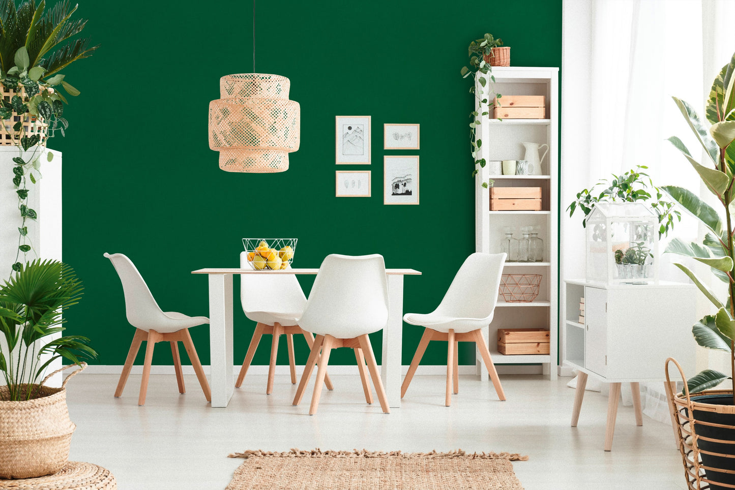 A.S. Création Uni Grün 383648 Wandtapete Vlies Vlies Rolle Tapete Dream Flowery